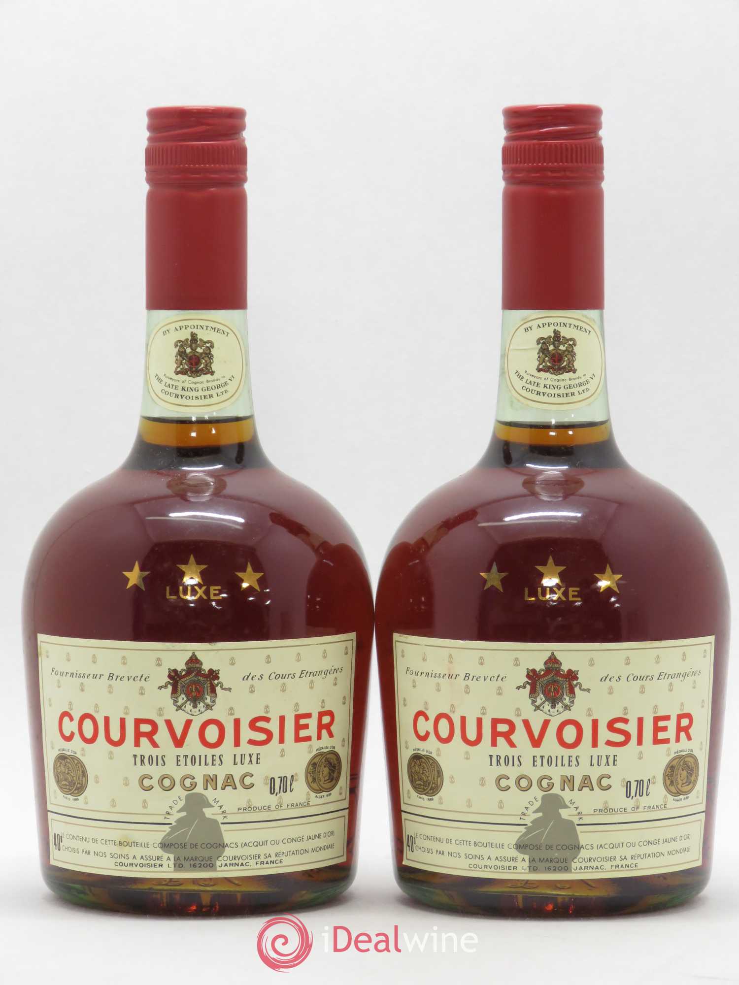 Cognac Courvoisier Trois Etoiles Luxe - Lot de 2 bouteilles - 0