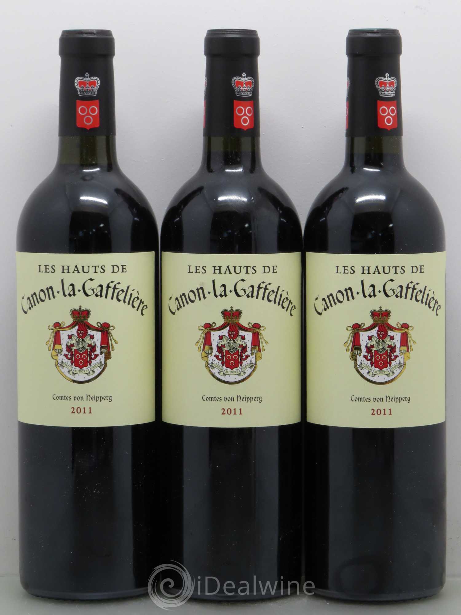 Bordeaux Les Hauts de Canon la Gaffeliere (sans prix de réserve) 2011 - Lot de 6 bouteilles - 1