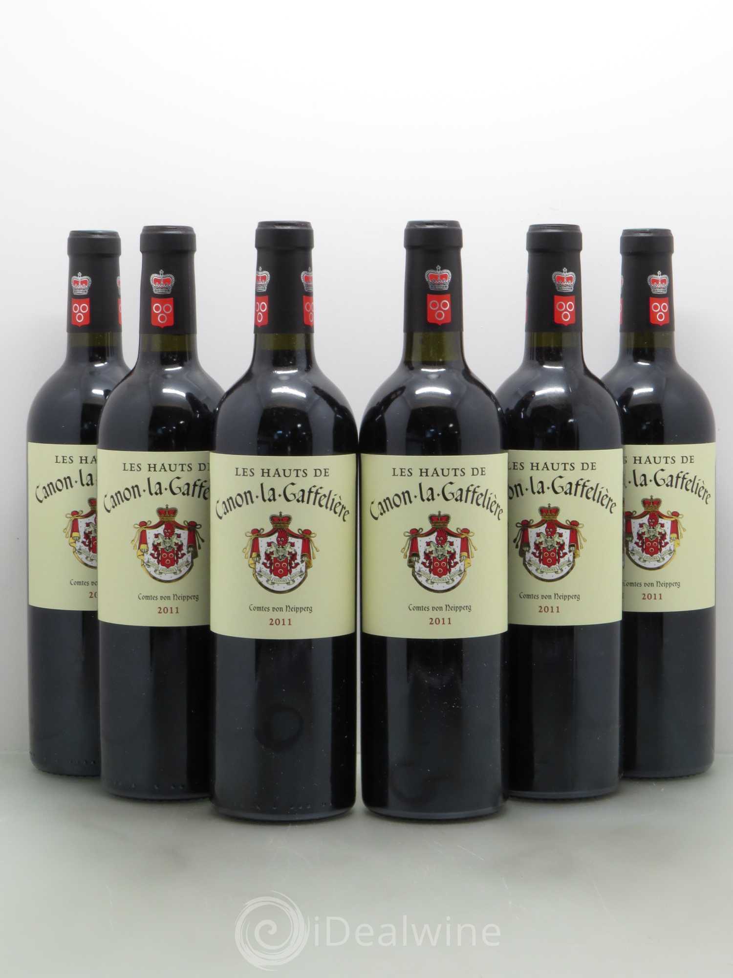 Bordeaux Les Hauts de Canon la Gaffeliere (sans prix de réserve) 2011 - Lot de 6 bouteilles - 0