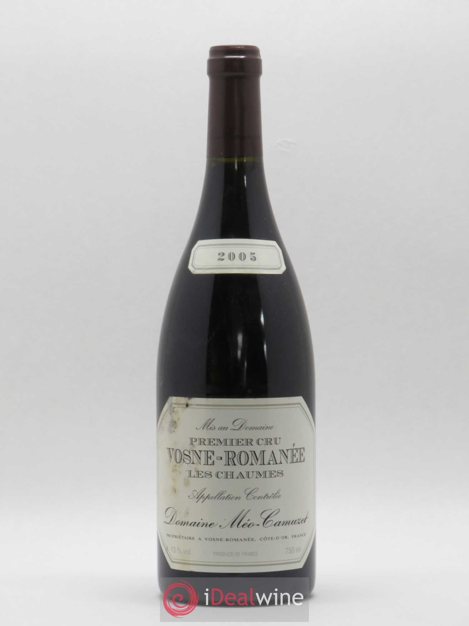 Vosne-Romanée 1er Cru Les Chaumes Méo-Camuzet (Domaine) 2005 - Lot of 1 bottle - 0