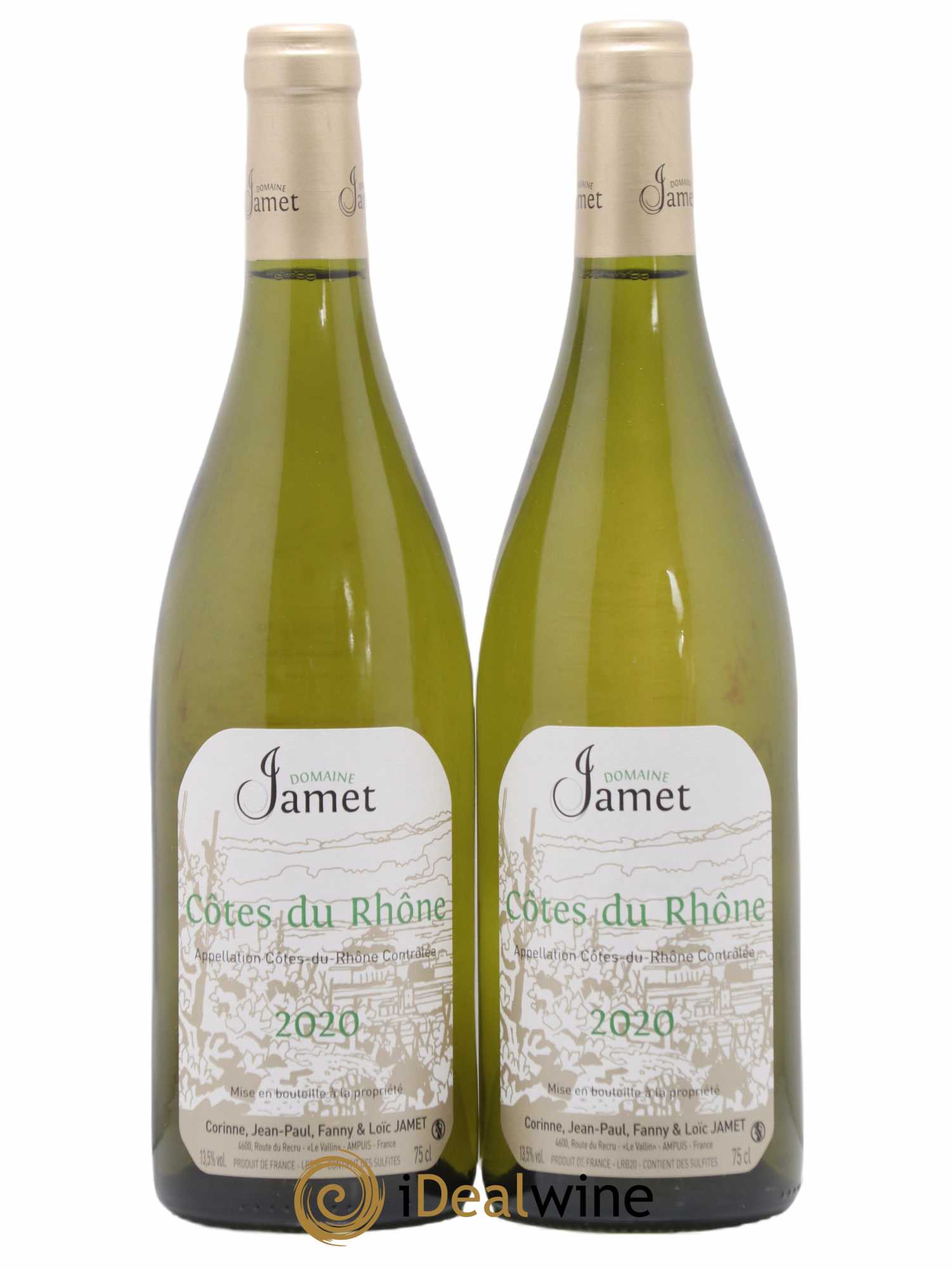 Côtes du Rhône Jamet (Domaine) 2020 - Lot de 2 bouteilles - 0