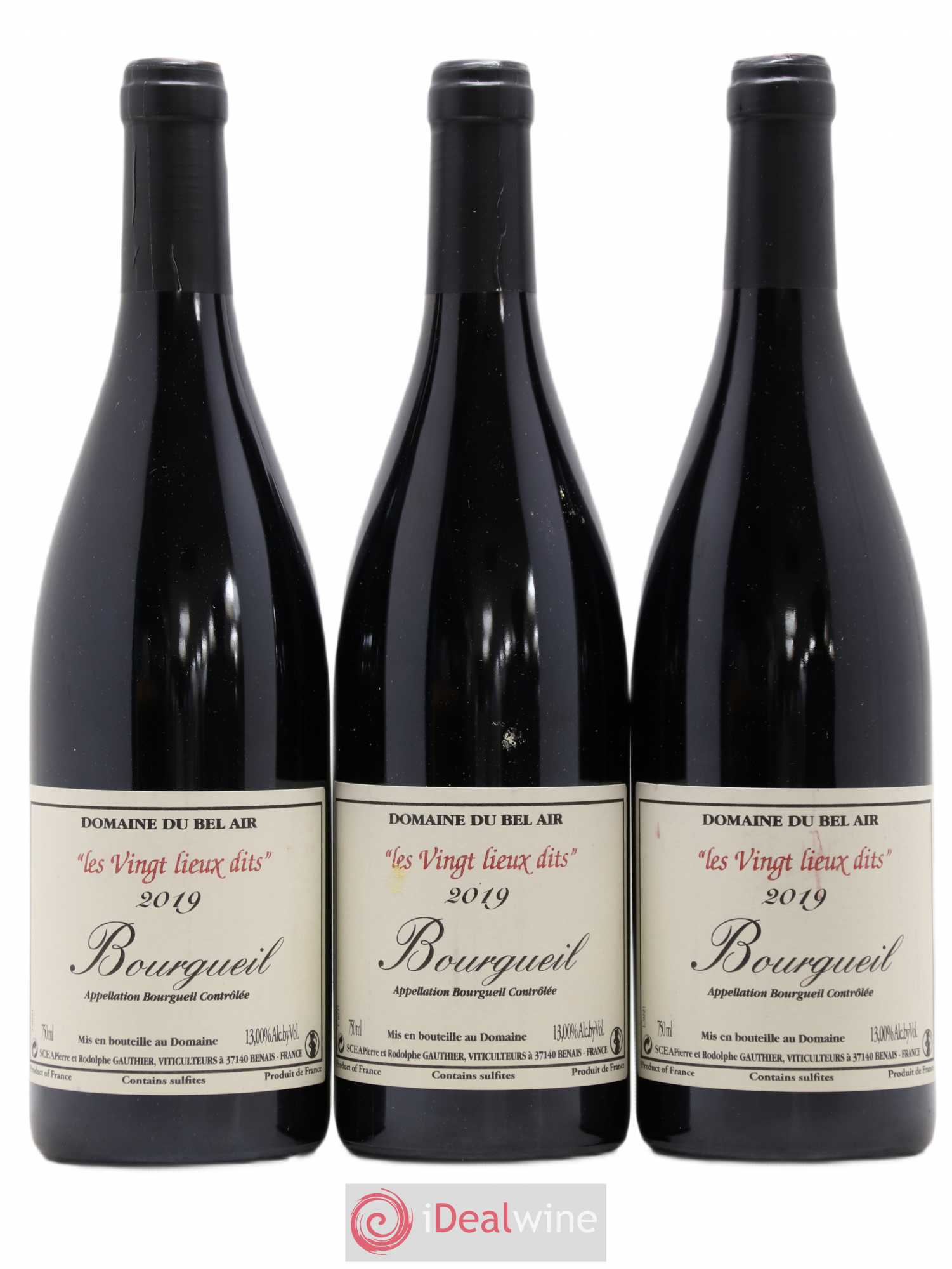 Bourgueil Vingt Lieux Dits Domaine du Bel Air  (ohne Mindestpreis) 2019 - Posten von 3 Flaschen - 0