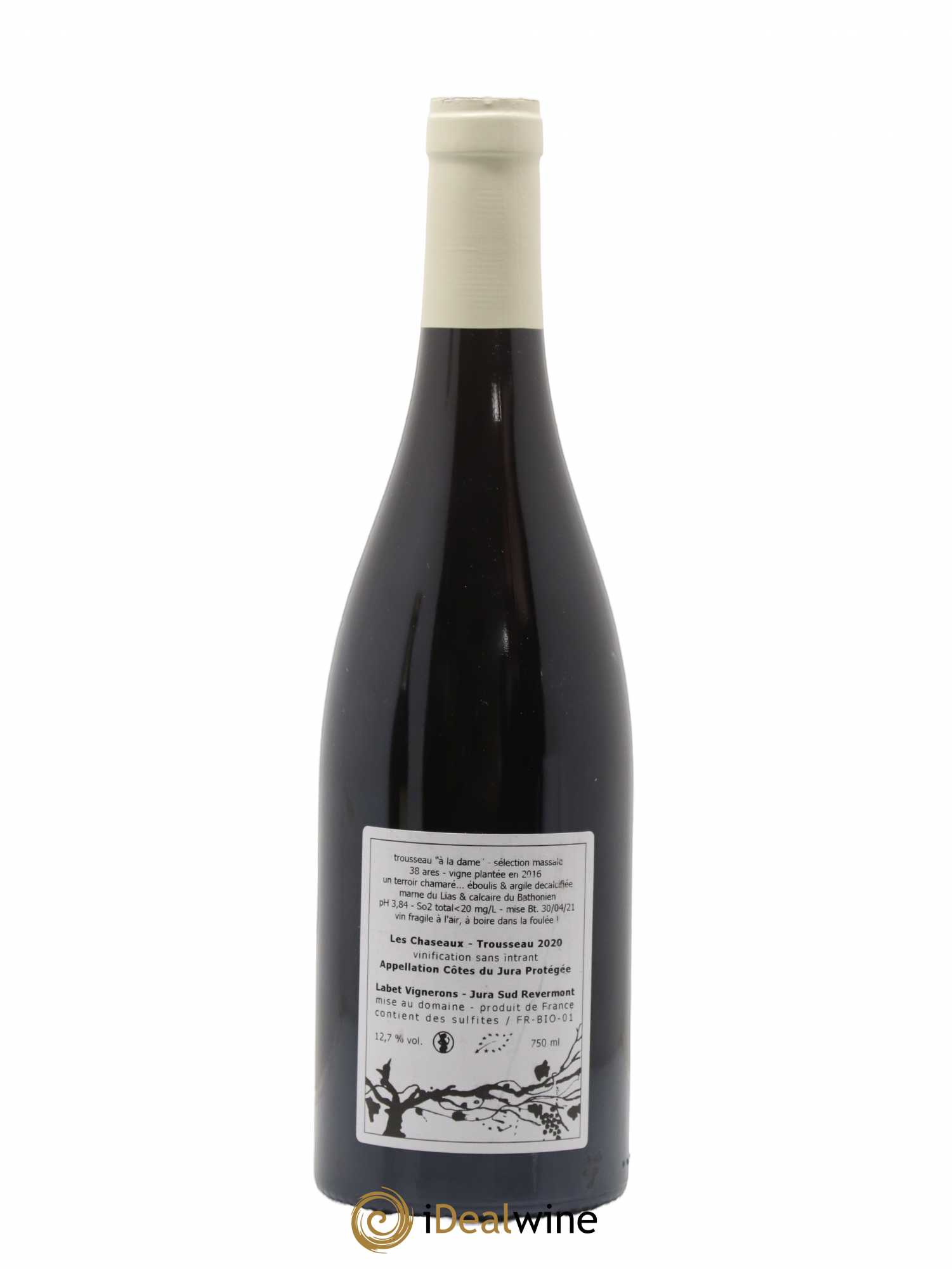 Côtes du Jura Trousseau Les Chazeaux Labet 2020 - Lot of 1 bottle - 1