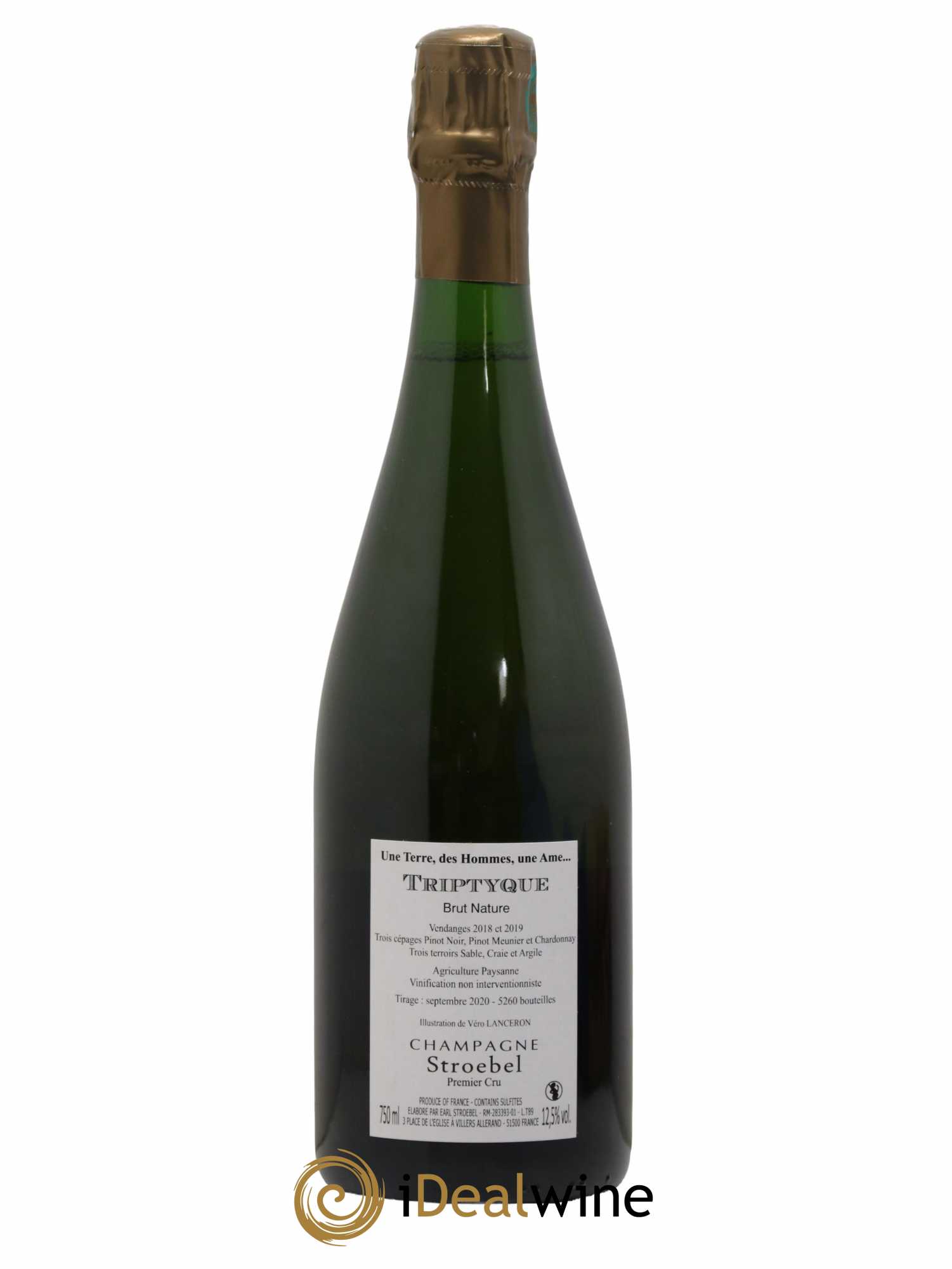 1er Cru Triptyque Brut Nature Stroebel - Lot of 1 bottle - 1