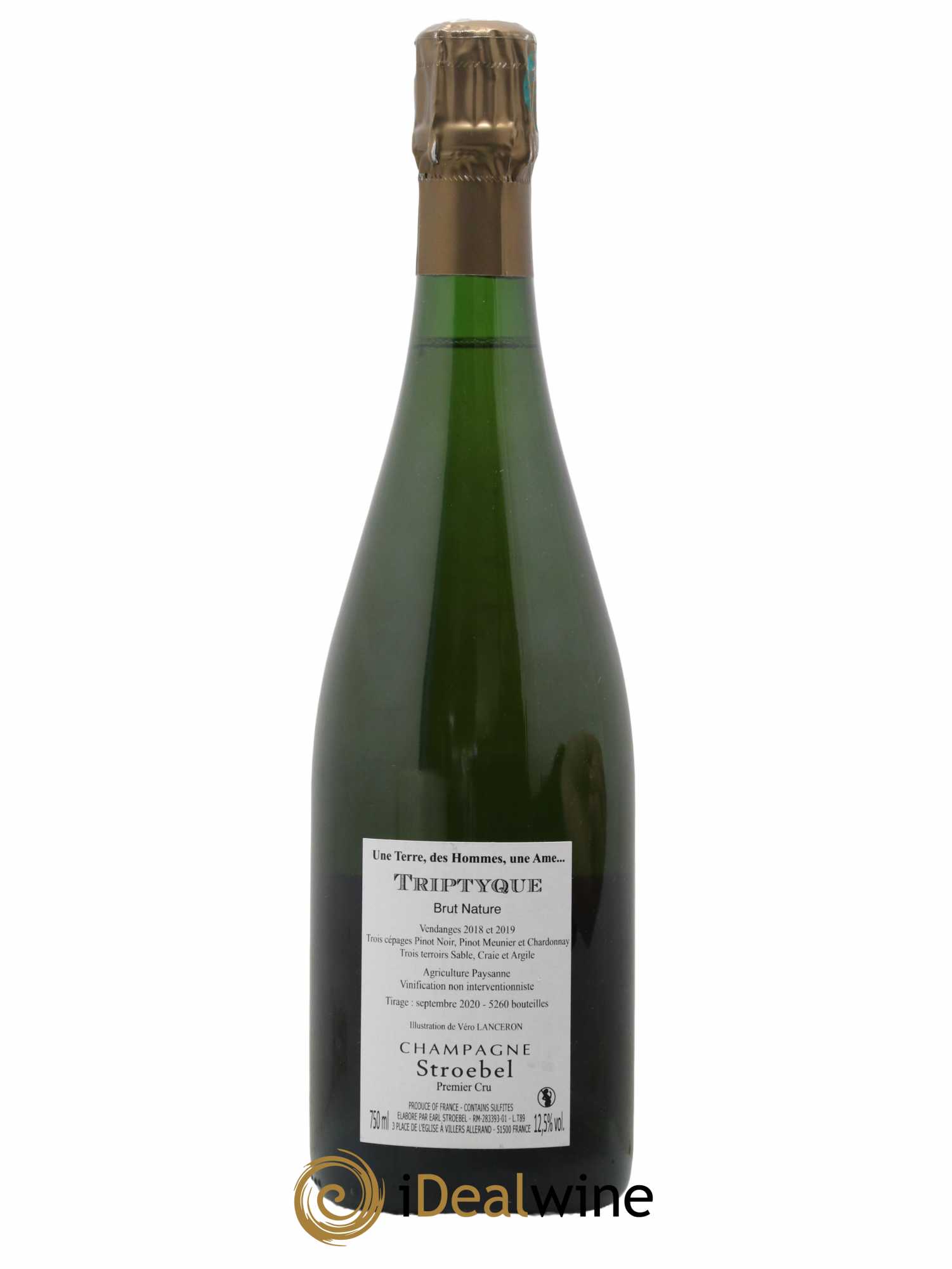 1er Cru Triptyque Brut Nature Stroebel - Lot de 1 bouteille - 1