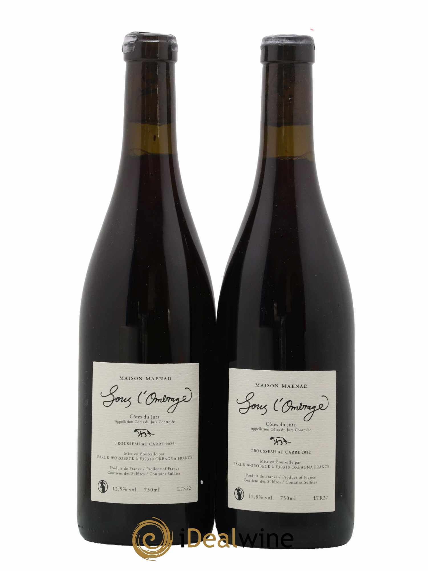 Côtes du Jura Sous L'Ombrage Trousseau Maison Maenad 2022 - Lot de 2 bouteilles - 1