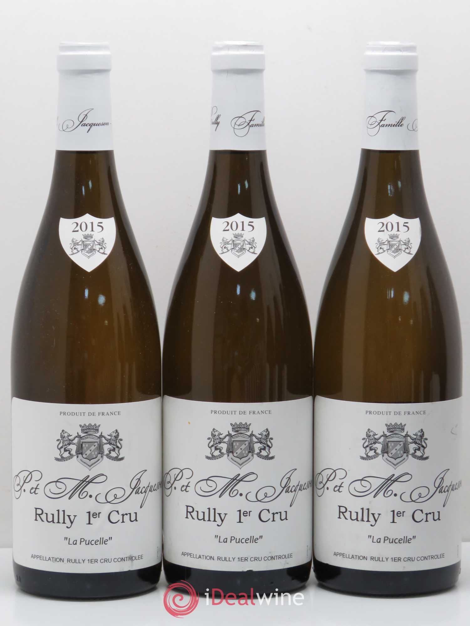 Rully 1er Cru La Pucelle Domaine Paul et Marie Jacqueson 2015 - Lot de 6 bouteilles - 1