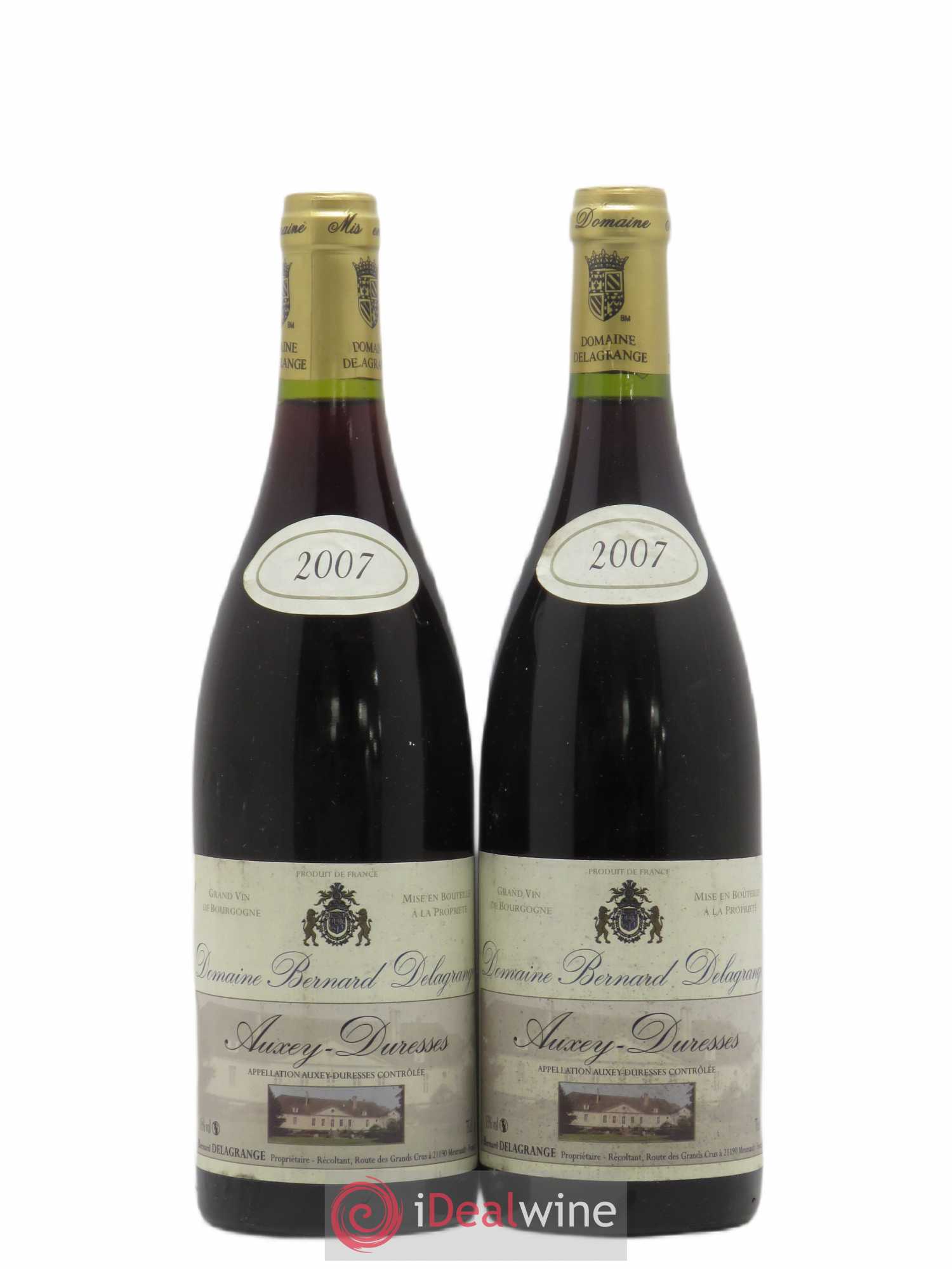 Auxey-Duresses Bernard Delagrange 2007 - Lot of 2 bottles - 0