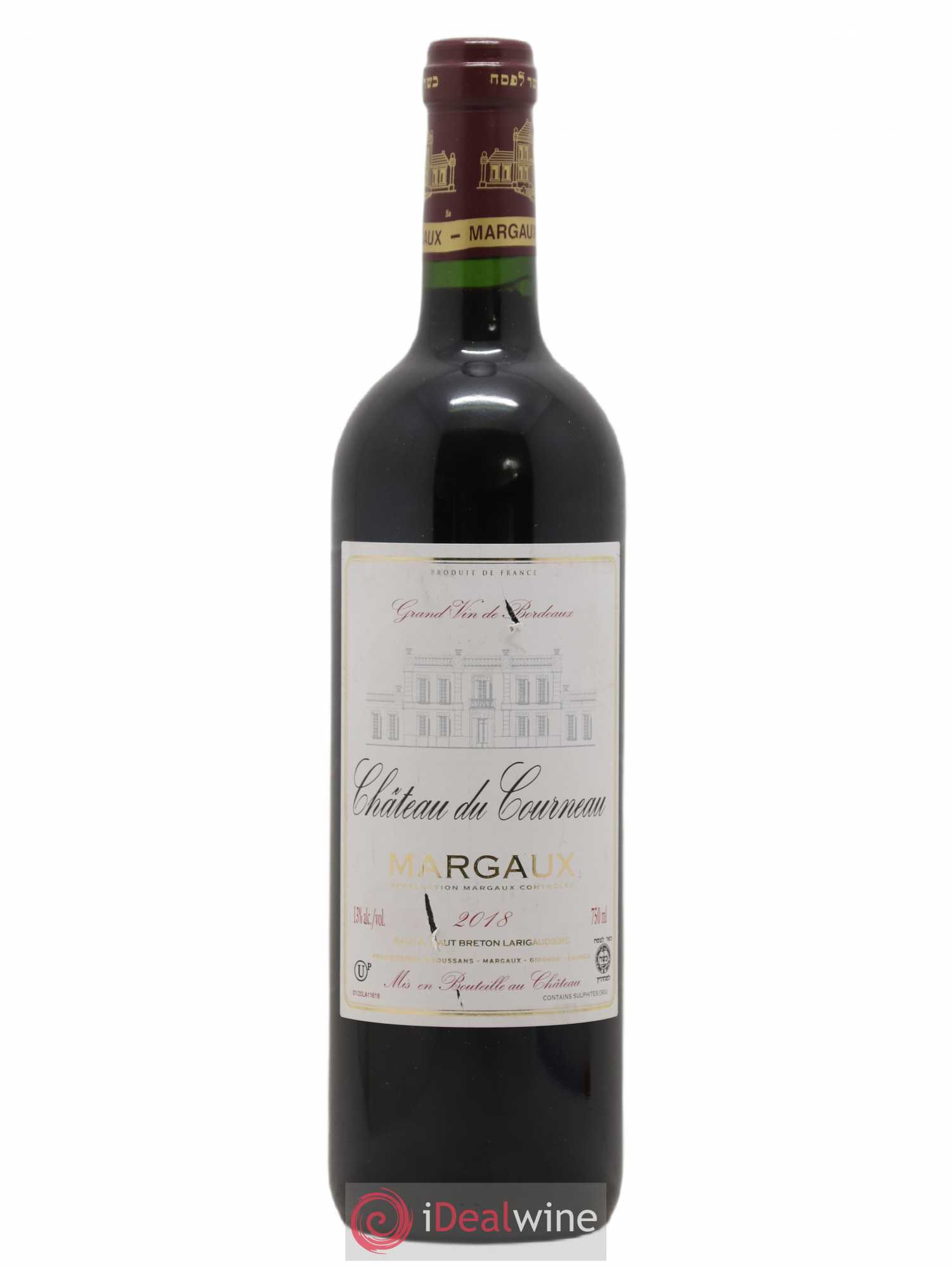 Bordeaux Margaux Château Du Courneau 2018 - Lot of 1 bottle - 0