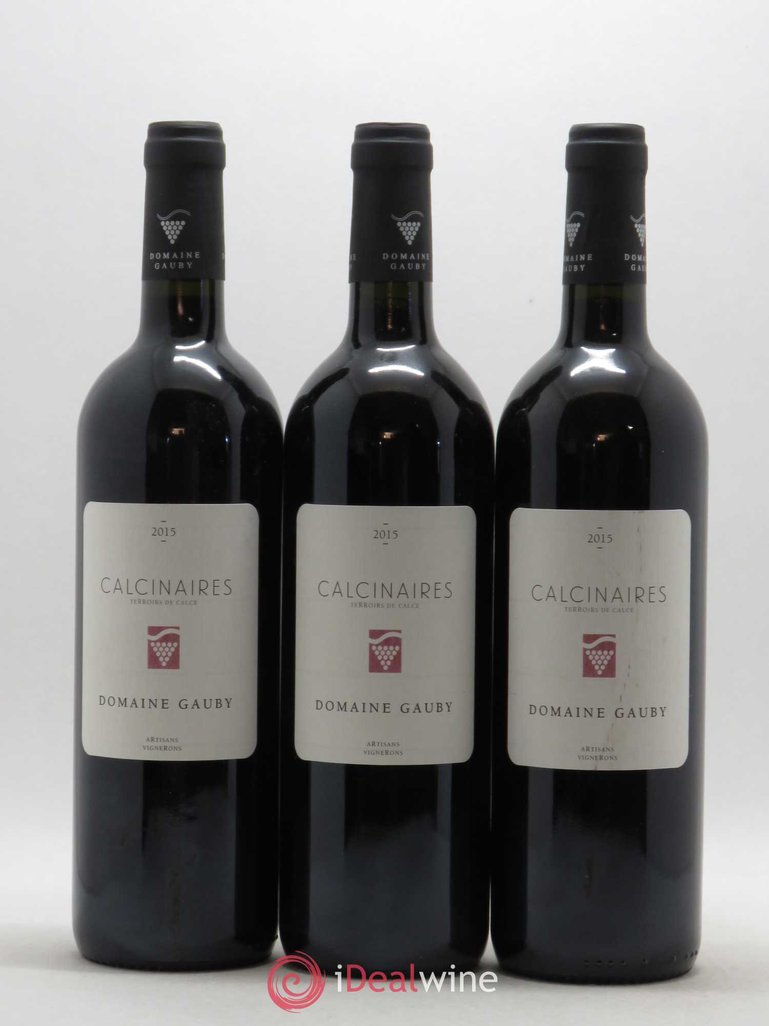 Côtes du Roussillon Les Calcinaires Gauby (Domaine)  (sans prix de réserve) 2015 - Lot de 3 bouteilles - 0