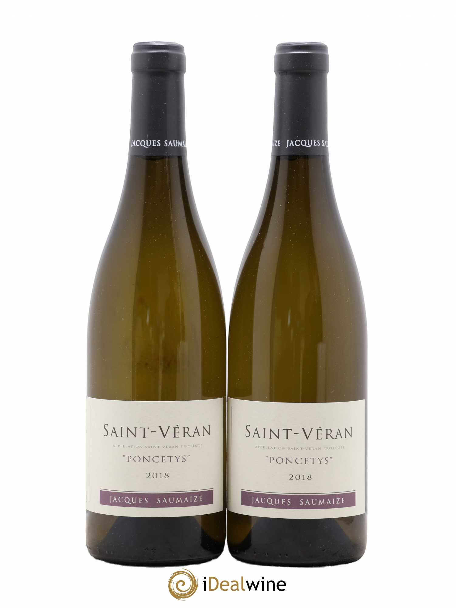 Saint-Véran Poncetys Jacques et Nathalie Saumaize 2018 - Lot de 2 bouteilles - 0