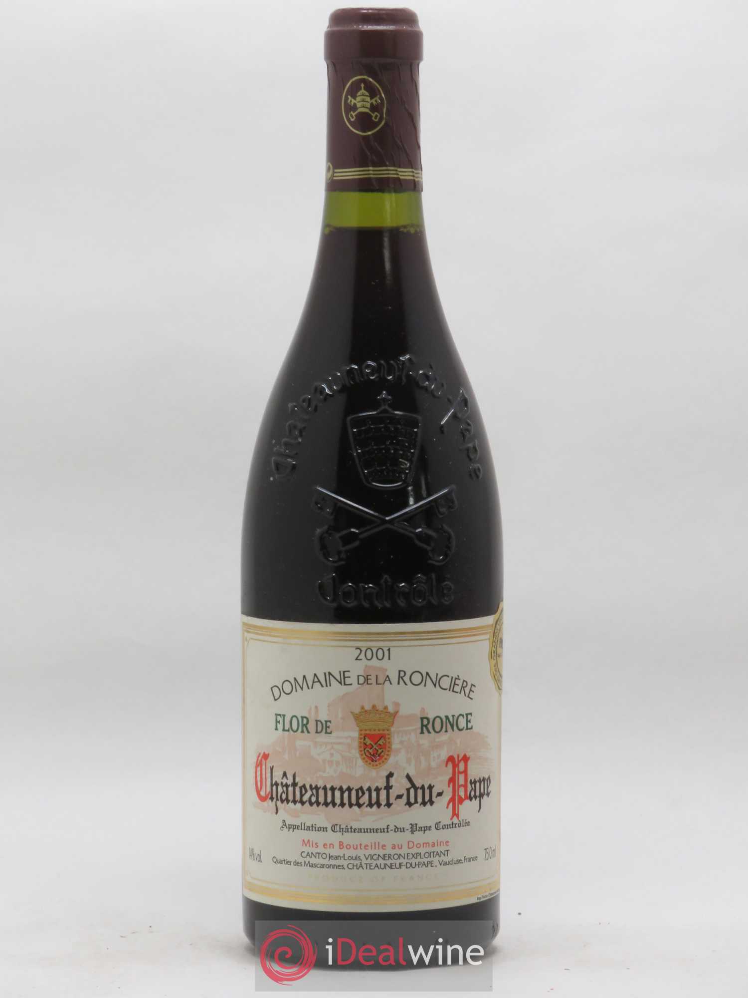 Châteauneuf-du-Pape Flor de Ronce Domaine de la Ronciere 2001 - Lot de 1 bouteille - 0