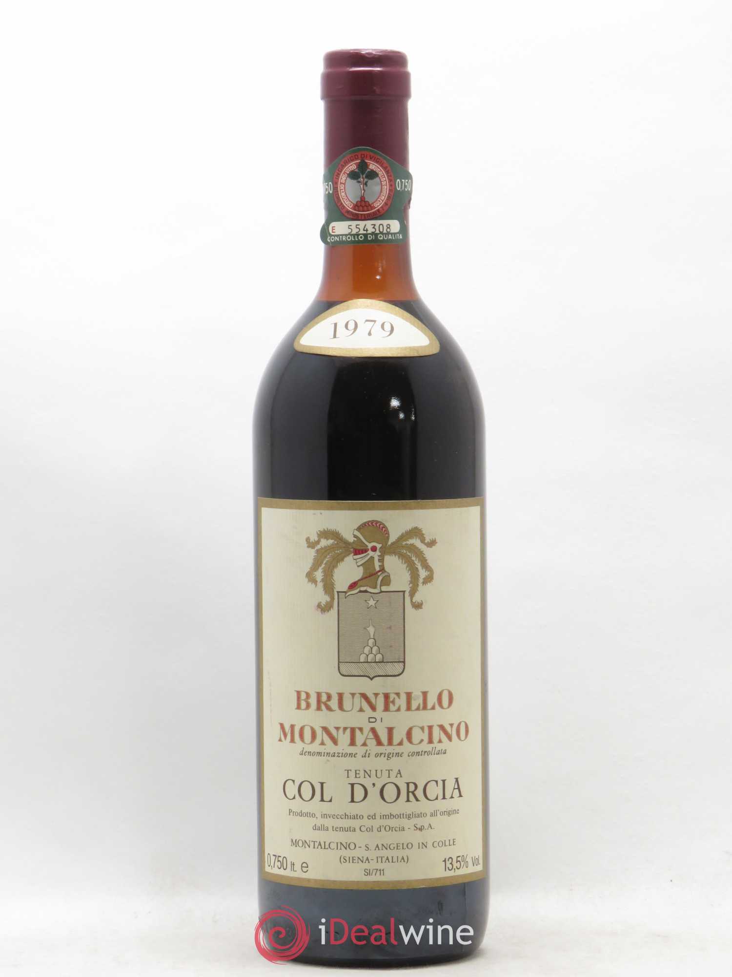 Brunello di Montalcino DOCG Col d'Orcia 1979 - Lot of 1 bottle - 0