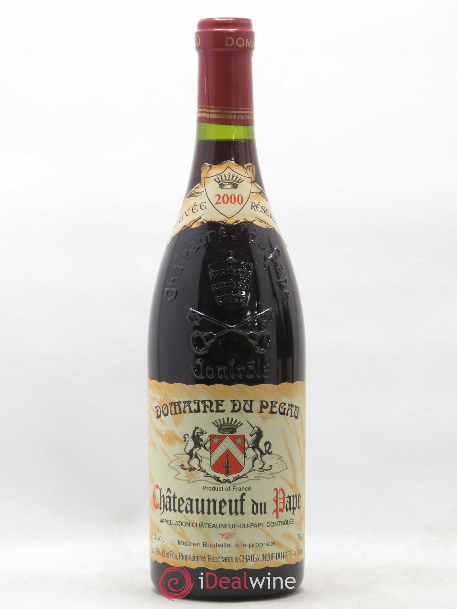 Châteauneuf-du-Pape Domaine du Pégau Cuvée Réservée Paul et Laurence Féraud 2000 - Lot de 1 bouteille - 0