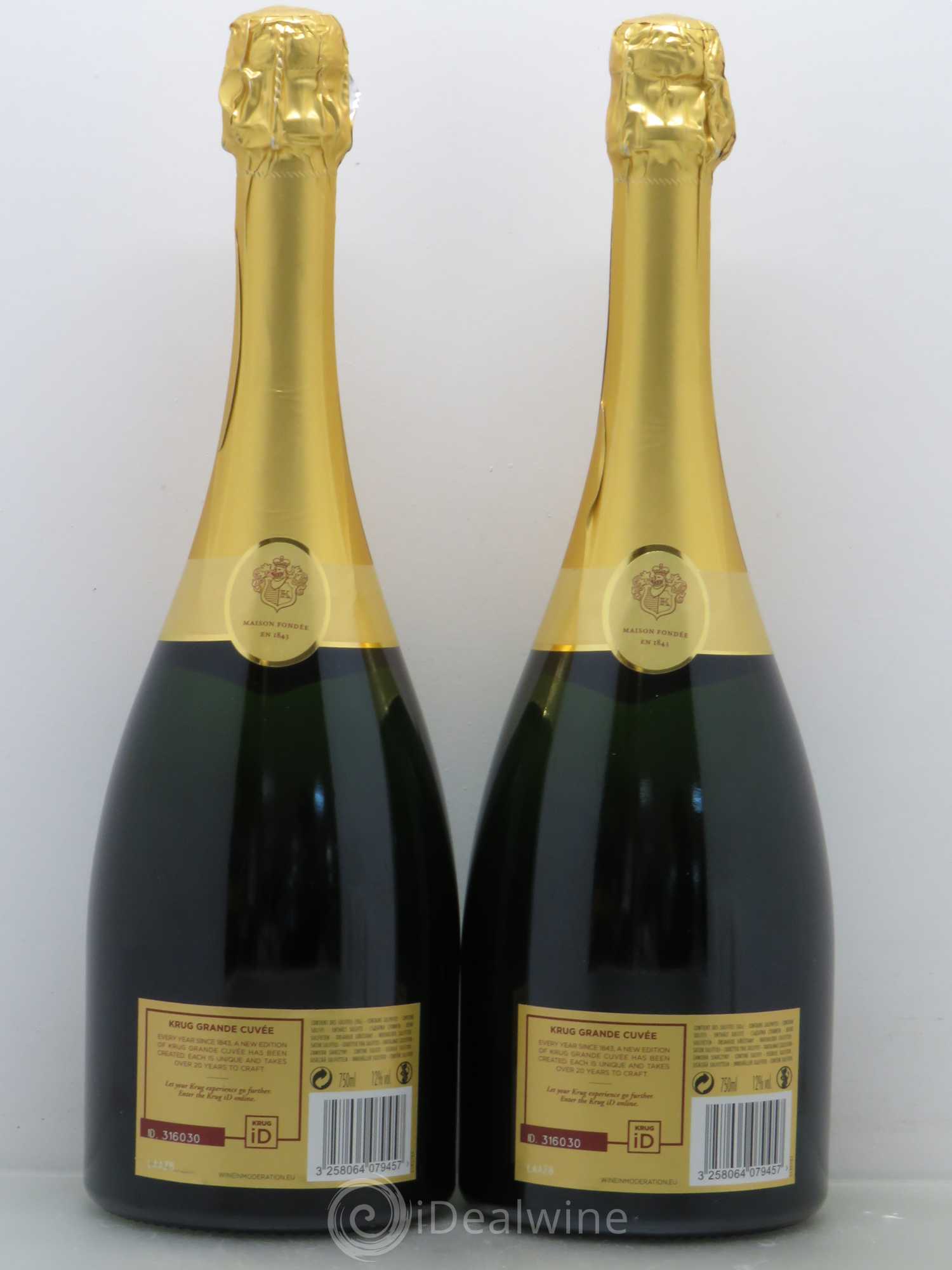 Grande Cuvée Brut Krug - Lot of 2 bottles - 1