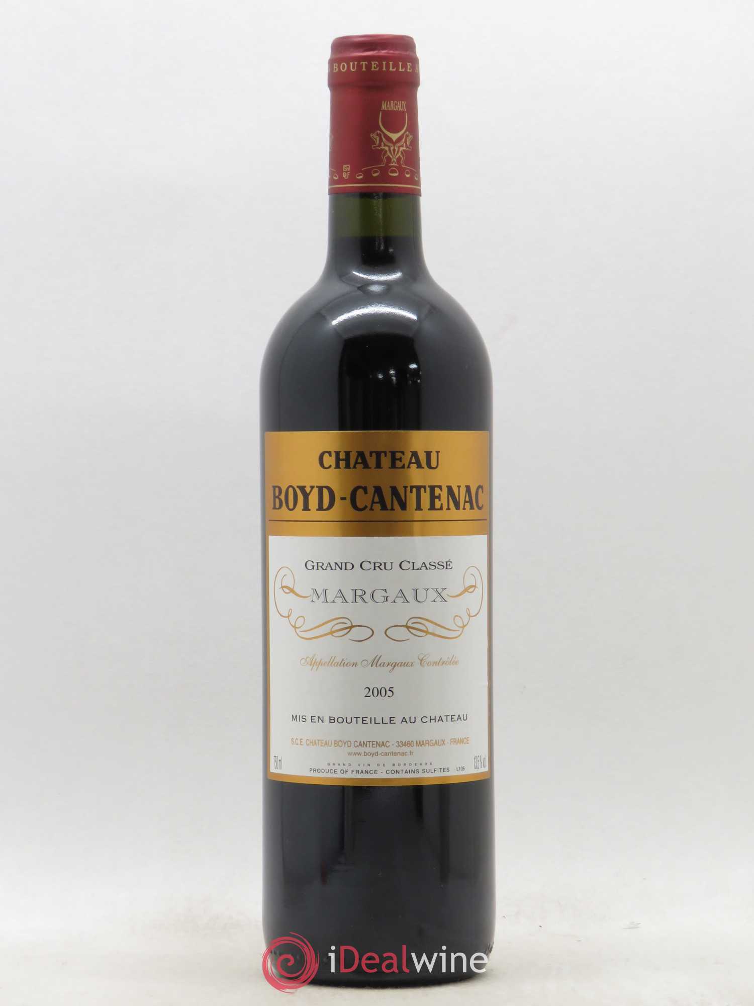 Château Boyd Cantenac 3ème Grand Cru Classé 2005 - Lot de 1 bouteille - 0