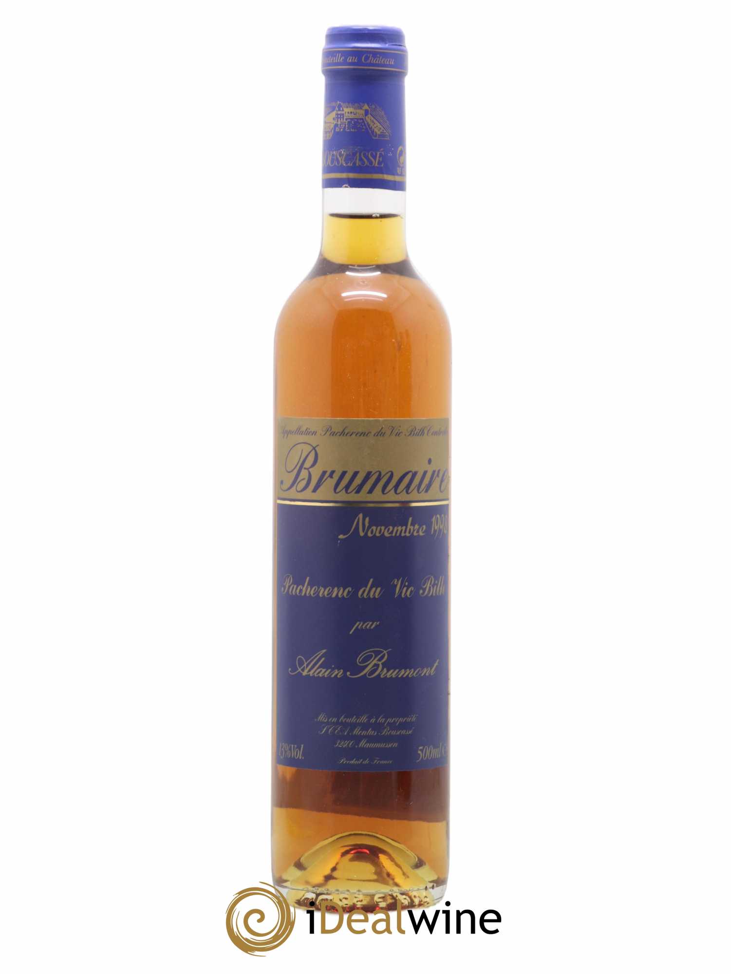 Pacherenc du Vic-Bilh Brumaire Alain Brumont 50cl 1998 - Lot of 1 bottle - 0