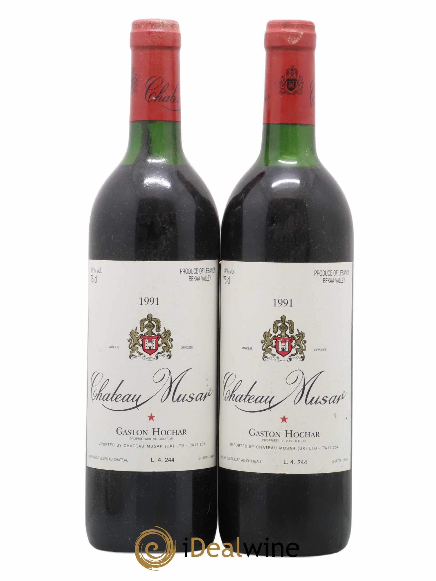 Château Musar Serge Hochar 1991 - Lot of 2 bottles - 0