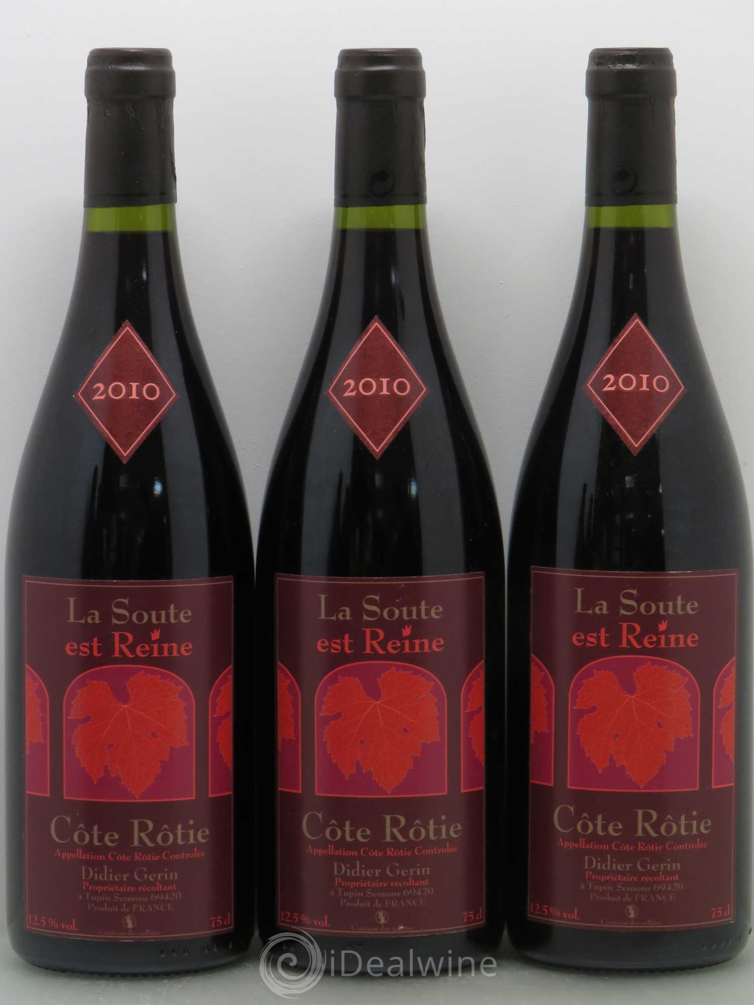 Côte-Rôtie Didier Gerin La Soute Est Reine 2010 - Lot de 5 bouteilles - 1