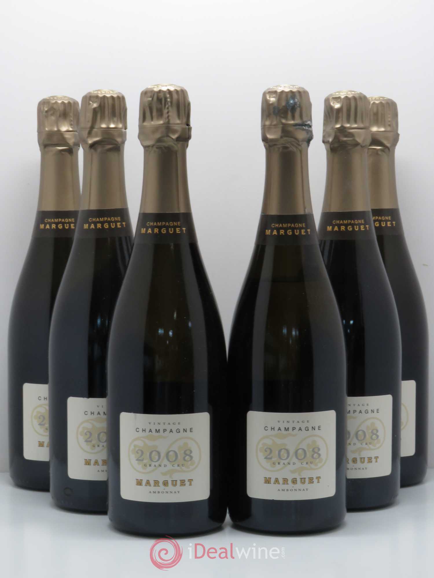 Champagne Marguet Amboniacus Grand Cru 2008 - Lot of 6 bottles - 0