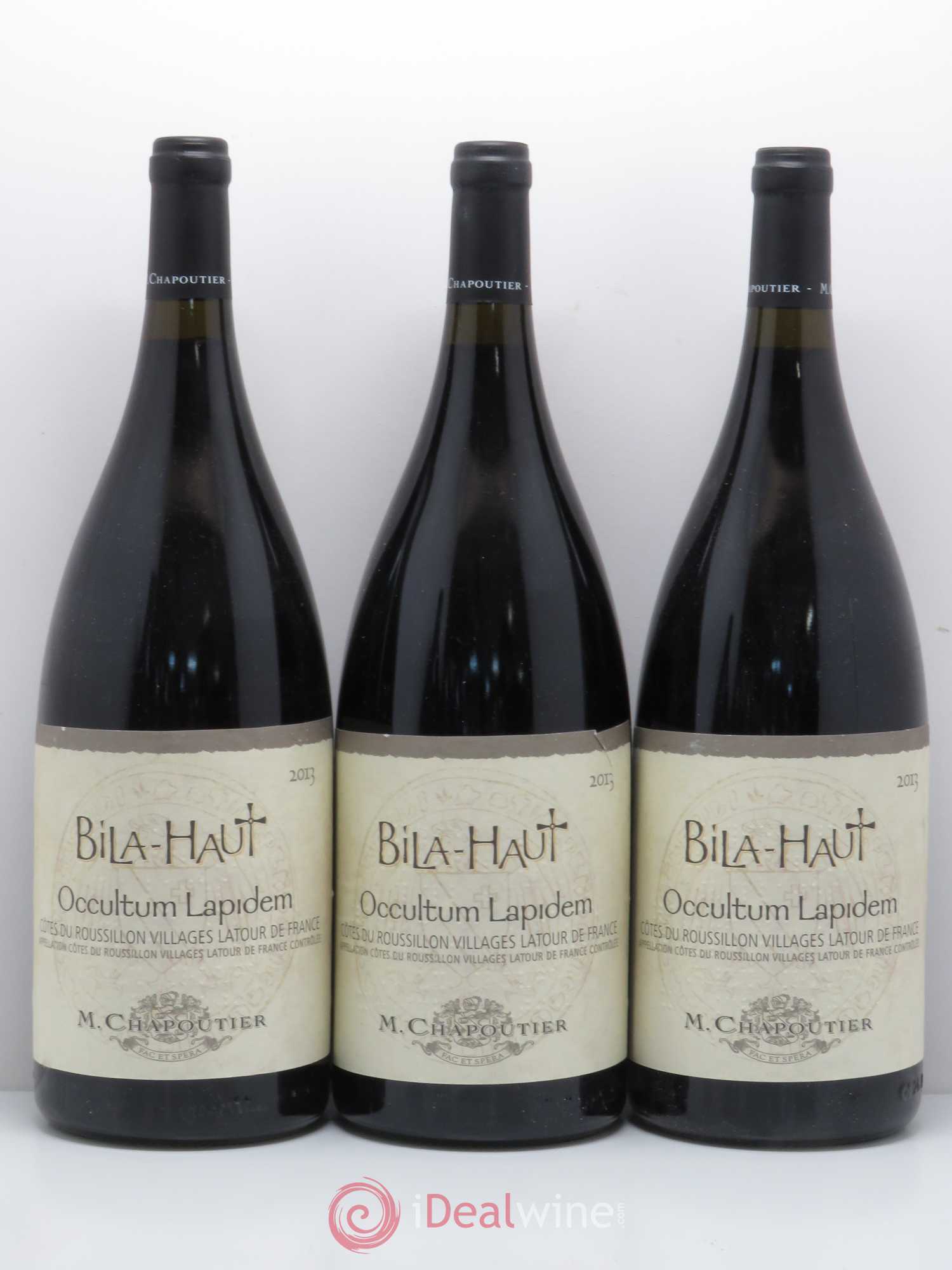 Côtes du Roussillon Villages Latour de France Bila-Haut (Domaine) Occultum Lapidem Chapoutier Bila Haut  2013 - Lot de 6 magnums - 1