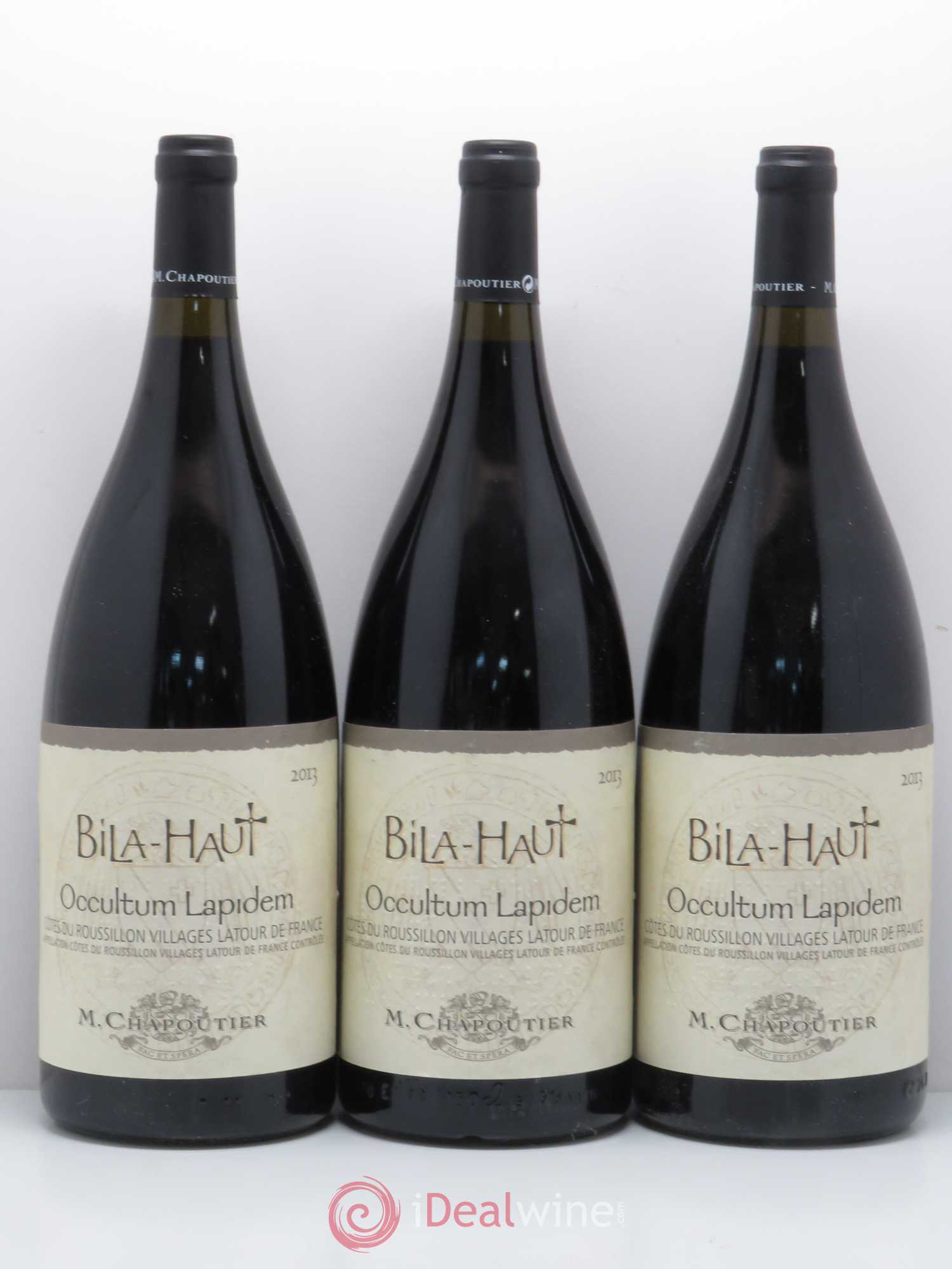 Côtes du Roussillon Villages Latour de France Bila-Haut (Domaine) Occultum Lapidem Chapoutier Bila Haut  2013 - Lot de 6 magnums - 2