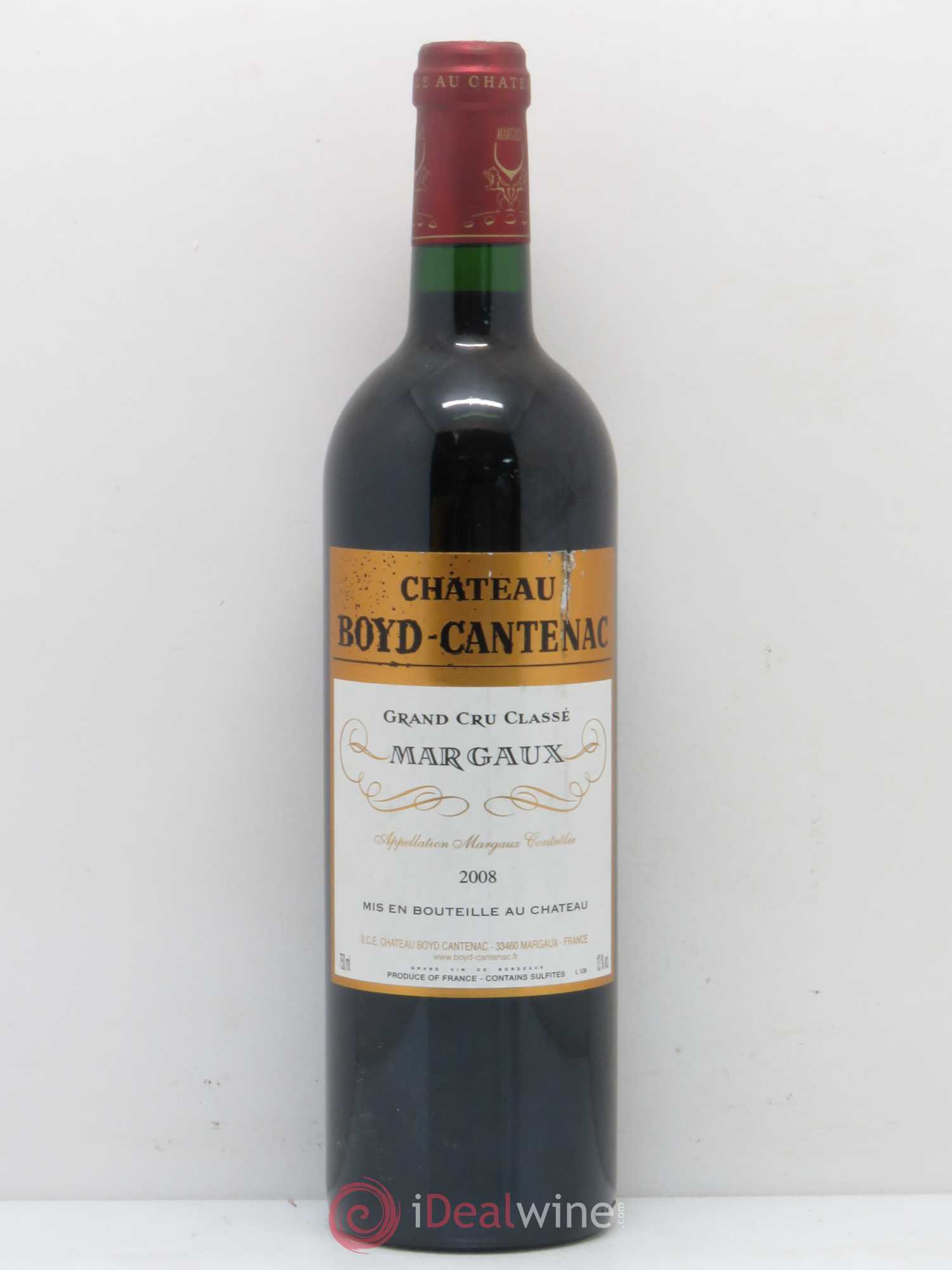 Château Boyd Cantenac 3ème Grand Cru Classé 2008 - Lot de 1 bouteille - 0