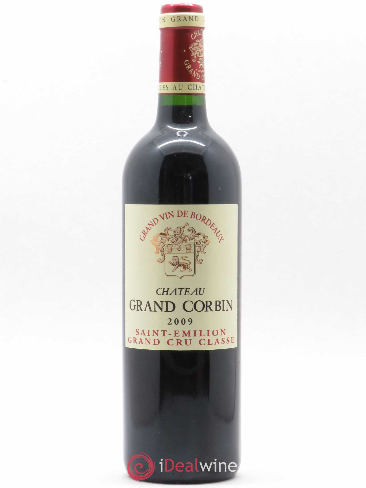 Château Grand Corbin Grand Cru Classé 2009 - Lot de 1 bouteille - 0