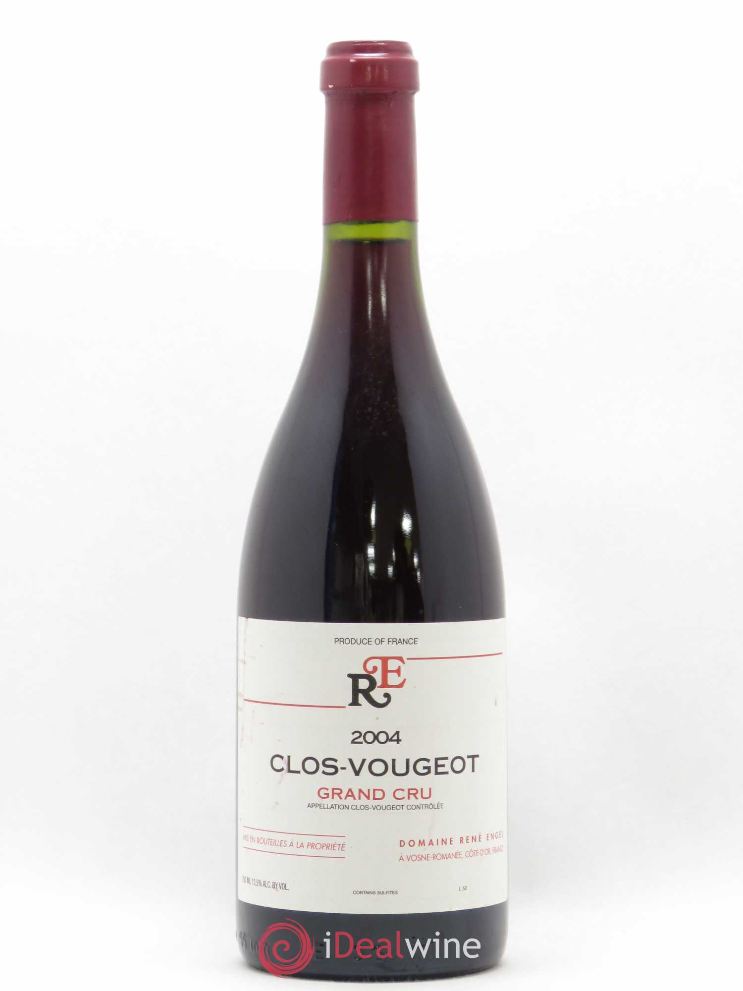 Clos de Vougeot Grand Cru Domaine René Engel - Domaine Eugénie 2004 - Lot de 1 bouteille - 0