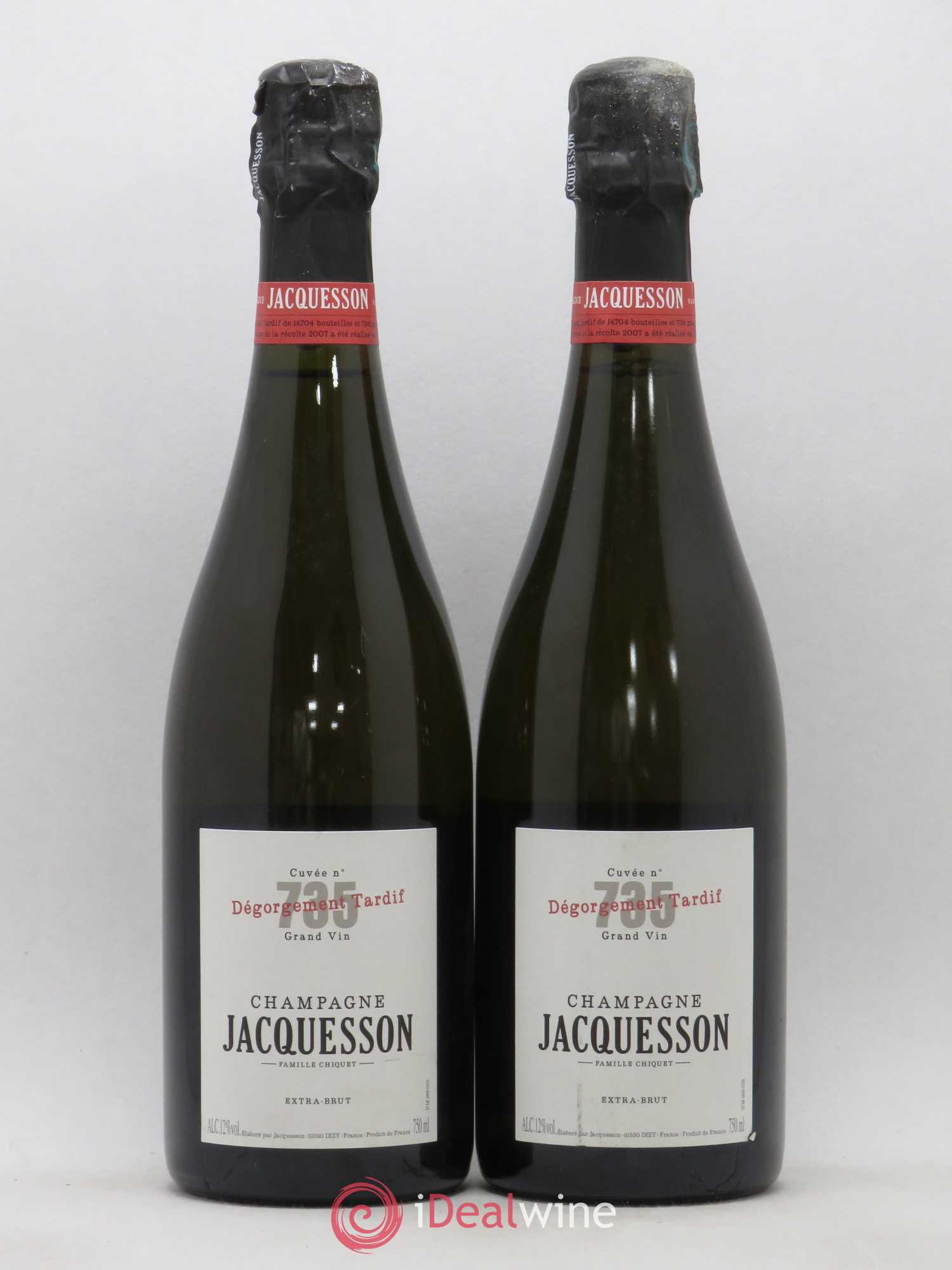 Cuvée 735 DT (Dégorgement Tardif) Extra Brut Jacquesson - Lot of 2 bottles - 0