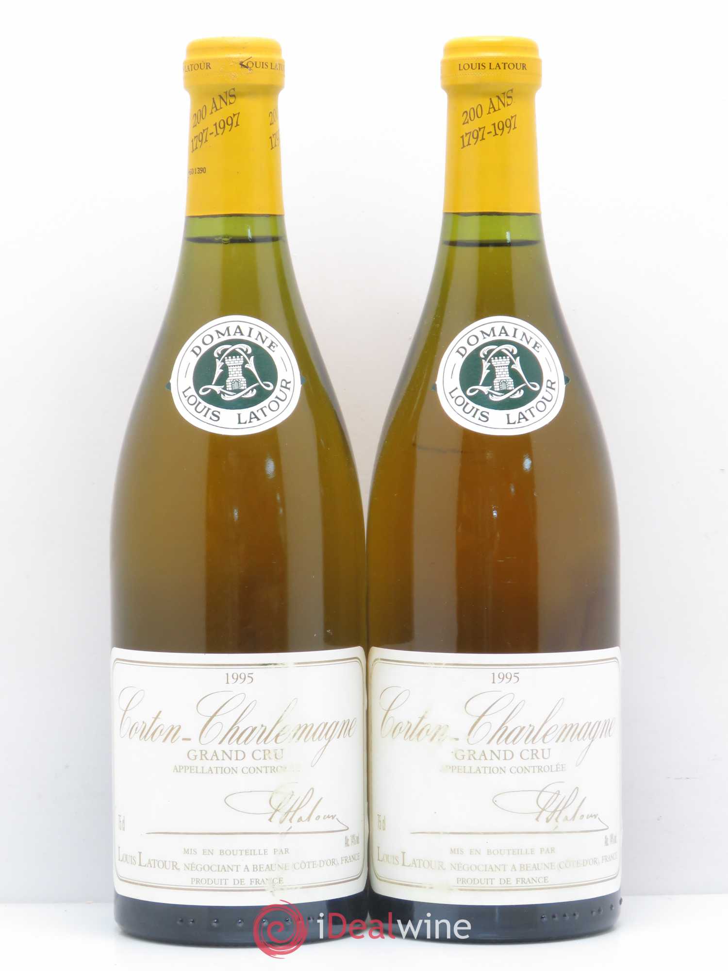 Corton-Charlemagne Grand Cru Louis Latour 1995 - Lot de 2 bouteilles - 0