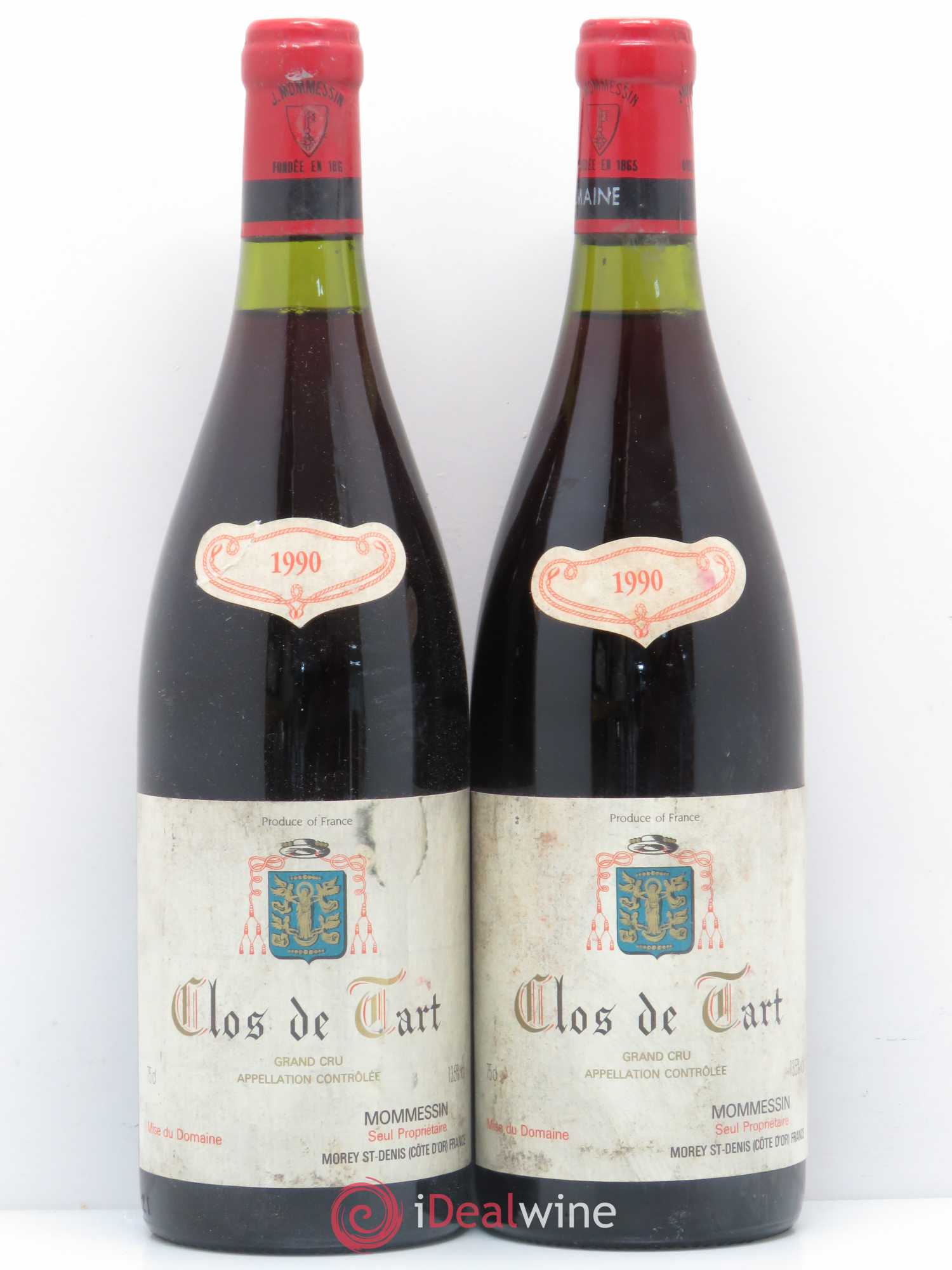 Clos de Tart Grand Cru Mommessin 1990 - Lot de 2 bouteilles - 0