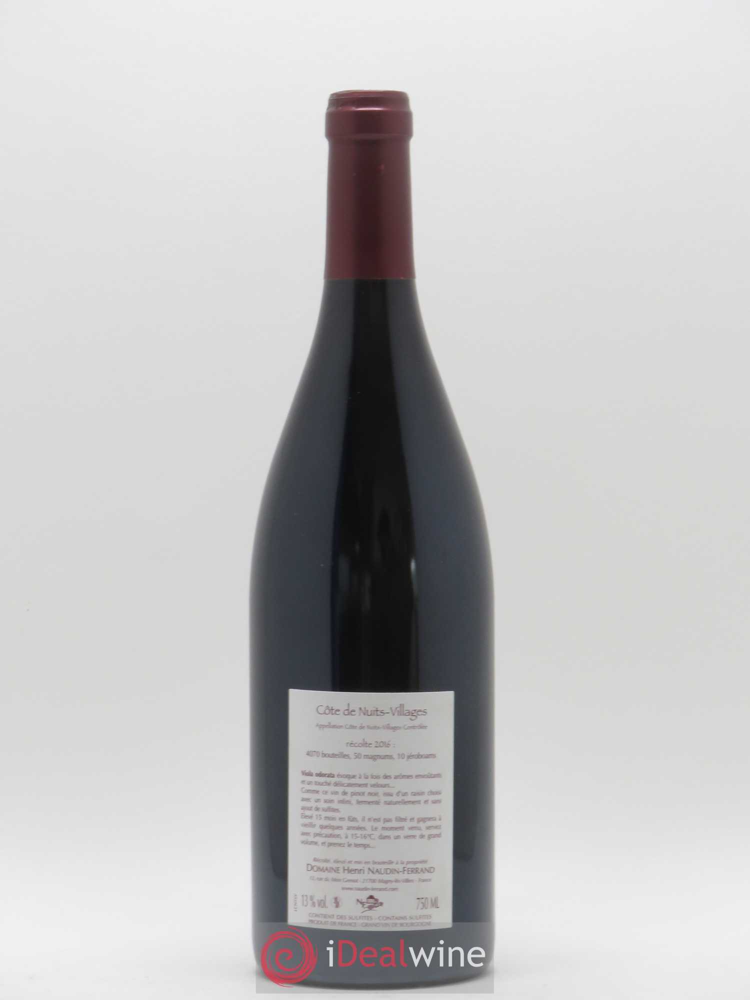 Côte de Nuits-Villages Viola Odorata Naudin-Ferrand (Domaine) 2016 - Lot of 1 bottle - 1