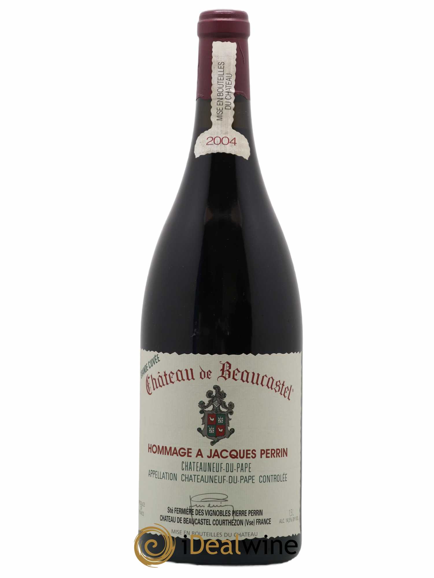 Châteauneuf-du-Pape Château de Château de Beaucastel Hommage à Jacques Perrin Famille Perrin 2004 - Lot de 1 magnum - 0