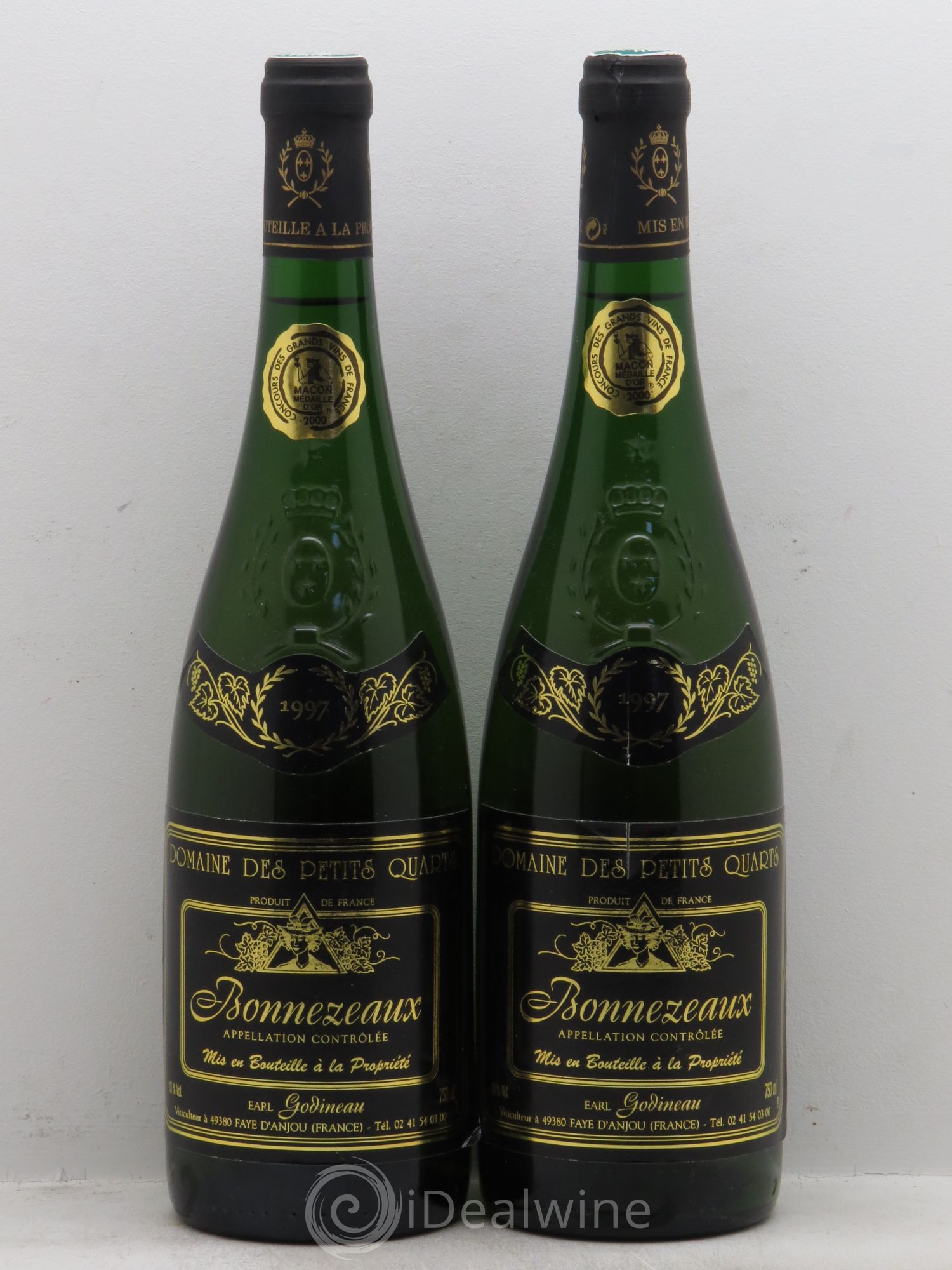 Bonnezeaux Godineau 1997 - Lot de 2 bouteilles - 0