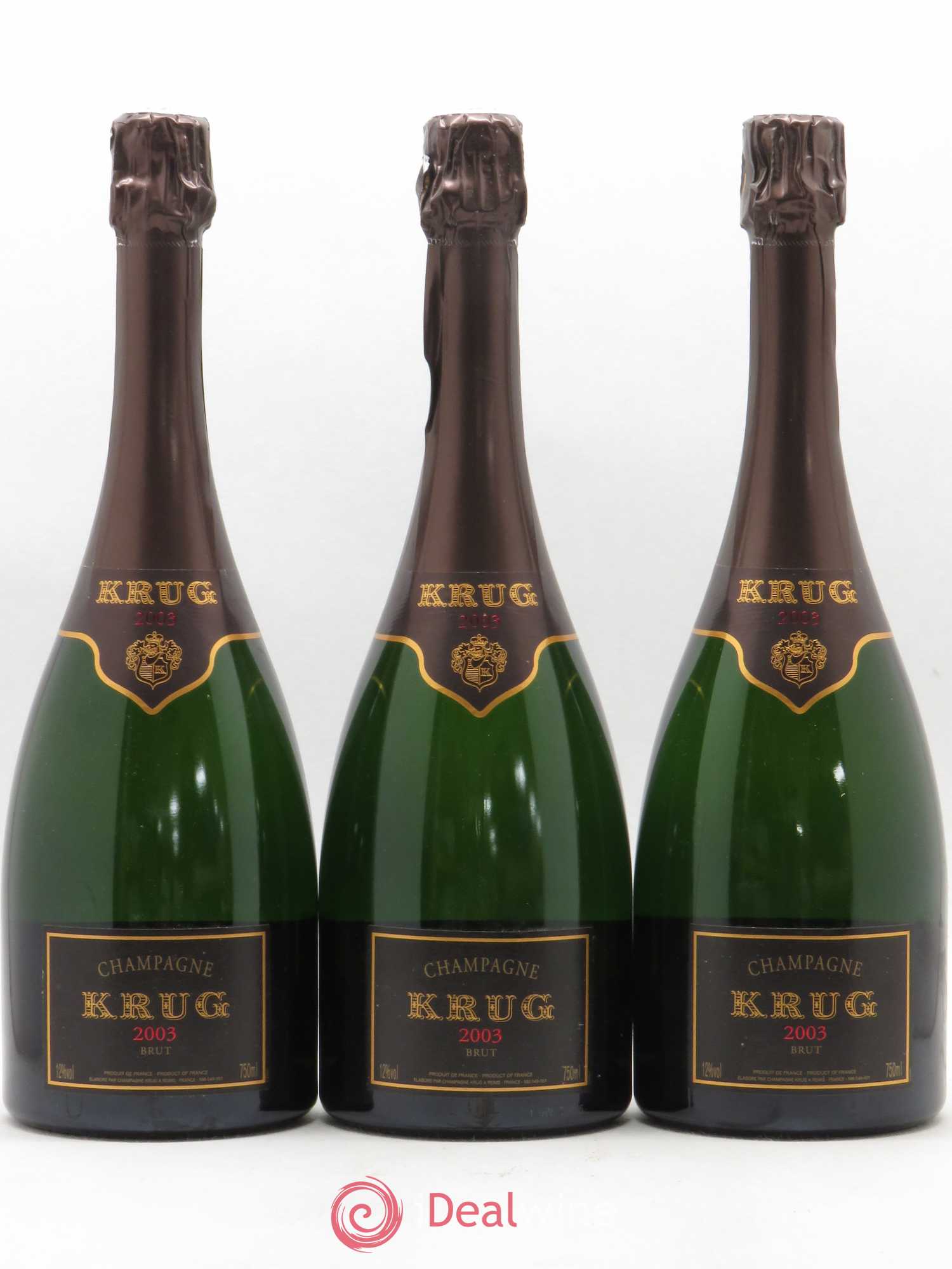 Vintage Krug 2003 - Lot de 3 bouteilles - 0