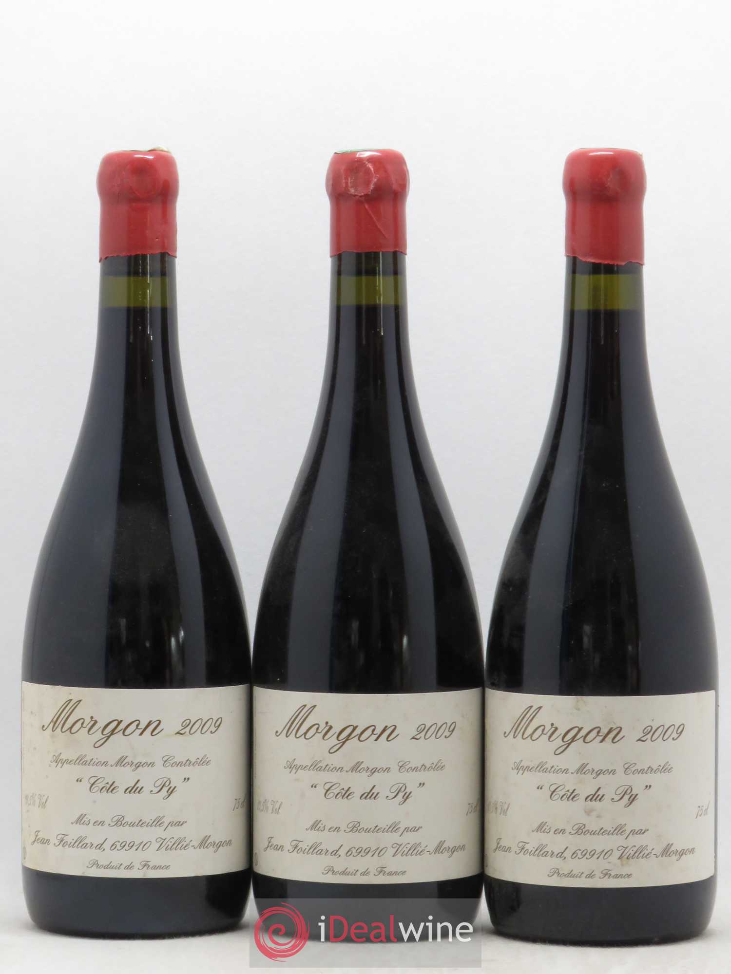 Morgon Côte du Py Jean Foillard 2009 - Lot of 3 bottles - 0