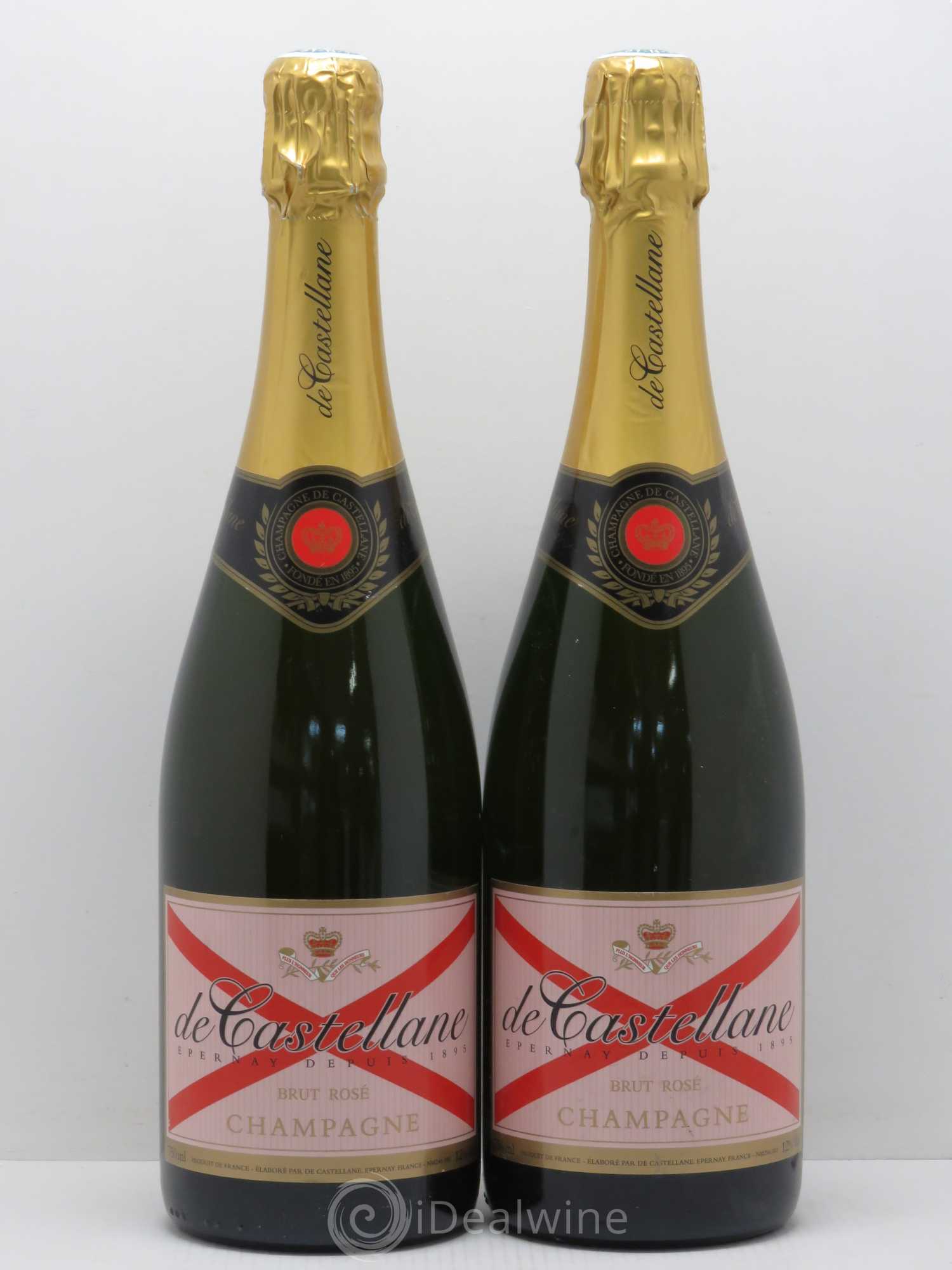 Champagne -- de Castellane Brut Rosé  - Lot de 2 bouteilles - 0