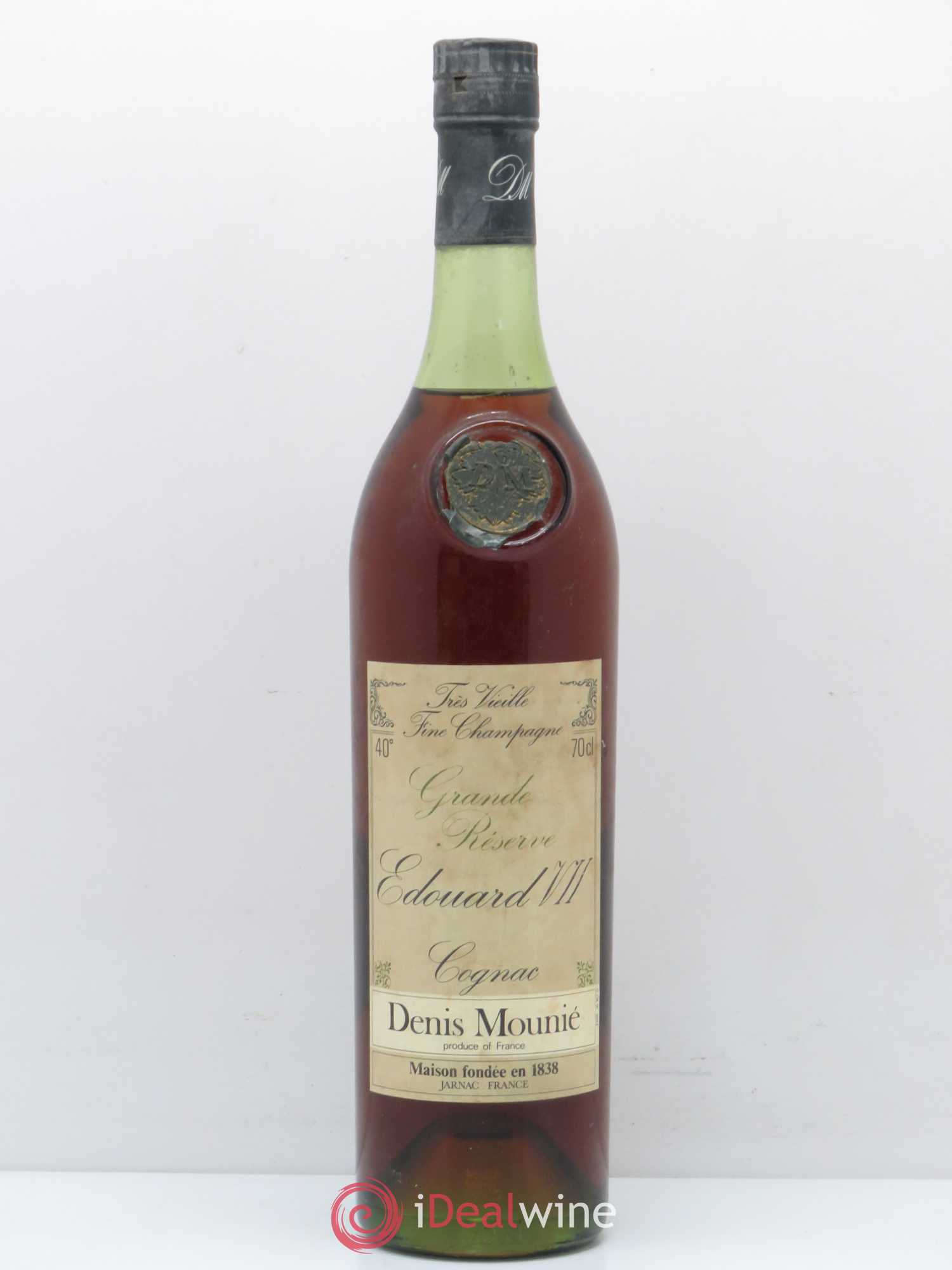 Cognac Tres vieille Fine Champagne Grande reserve Edouard VII Denis Mounier - Lot de 1 bouteille - 0