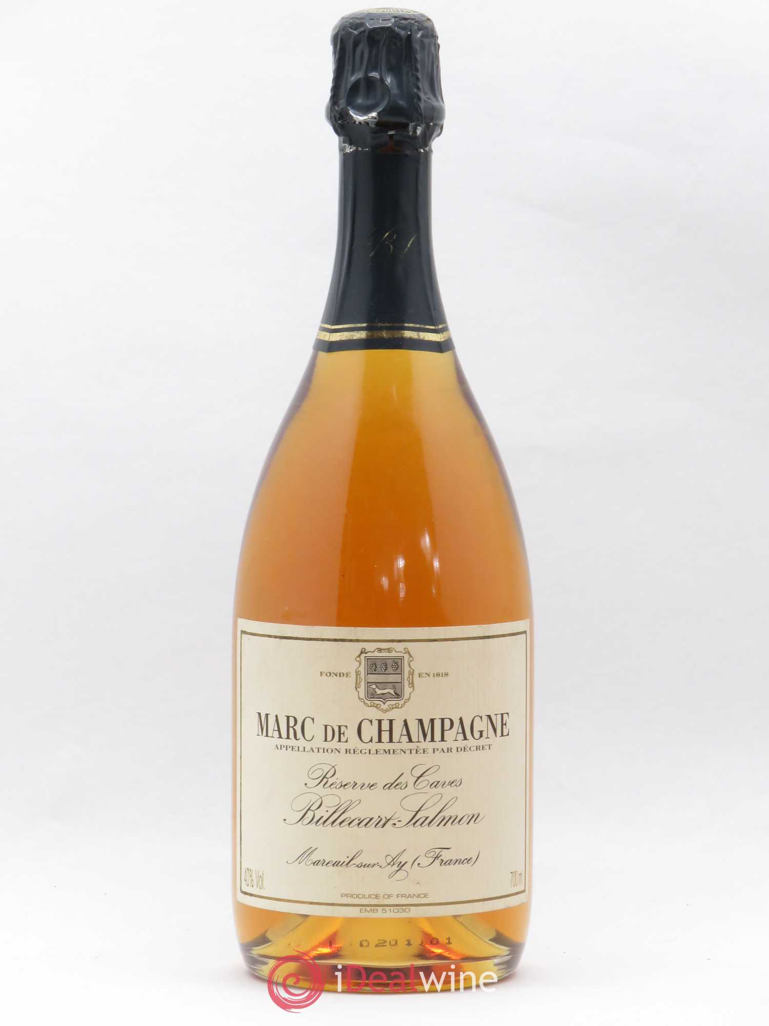 Alcool Marc de Champagne Réserve des Caves Billecart Salmon (sans prix de réserve) - Lot de 1 bouteille - 0