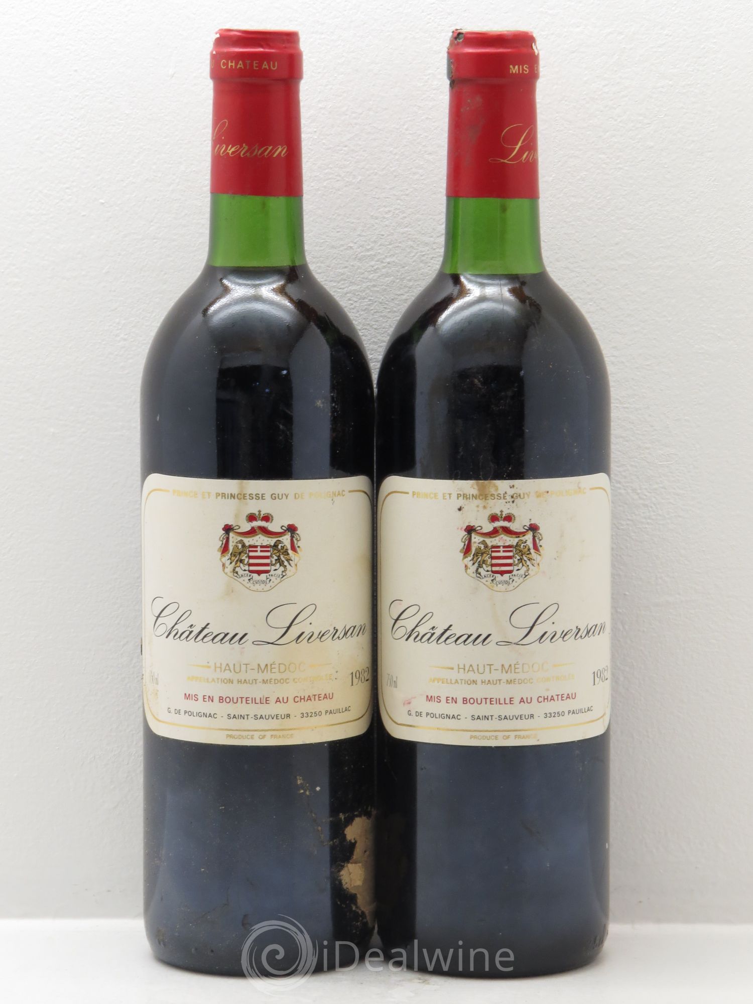 Château Liversan Cru Bourgeois 1982 - Lot de 2 bouteilles - 0