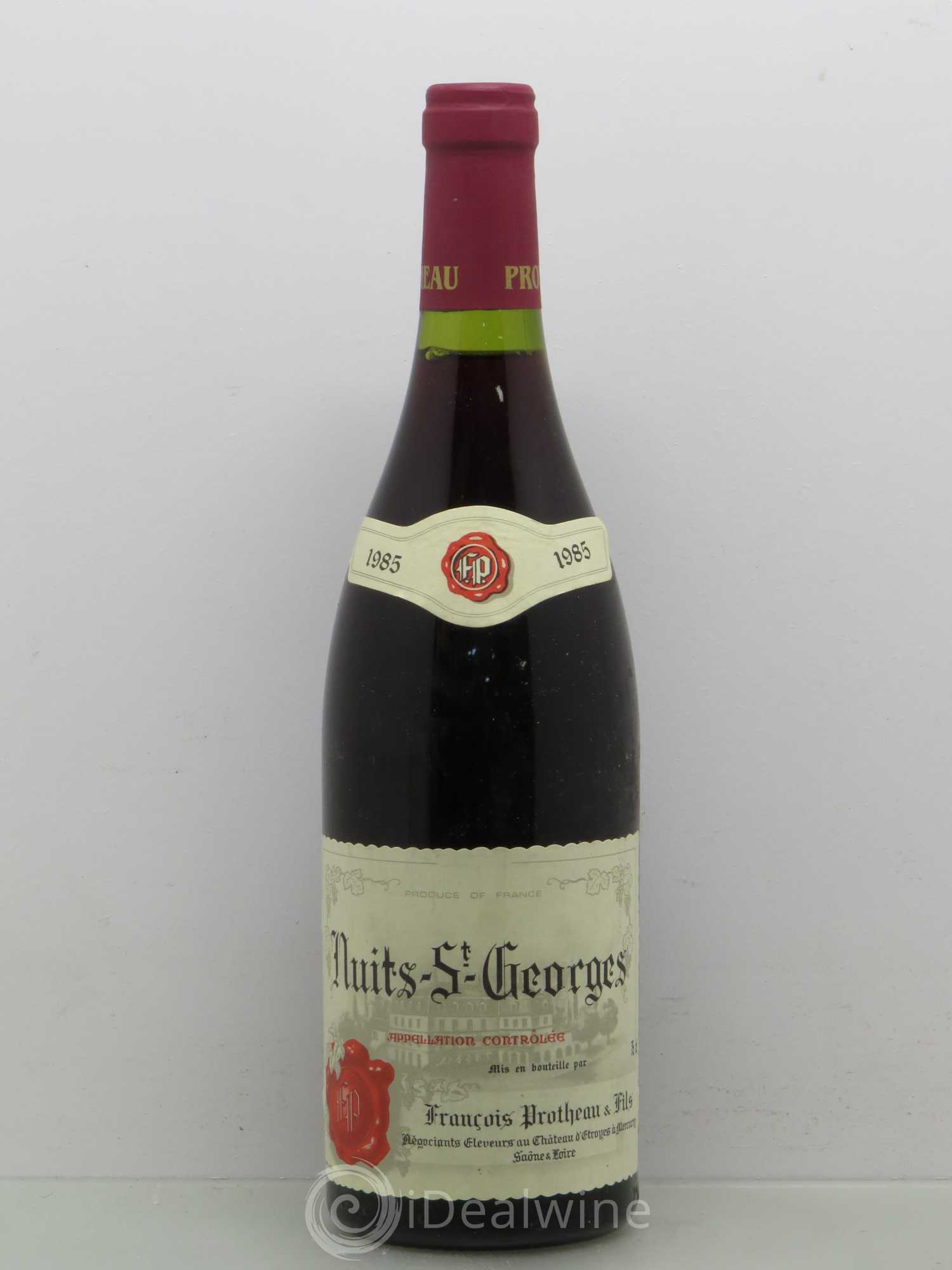 Nuits Saint-Georges Domaine Protheau 1985 - Lot de 1 bouteille - 0