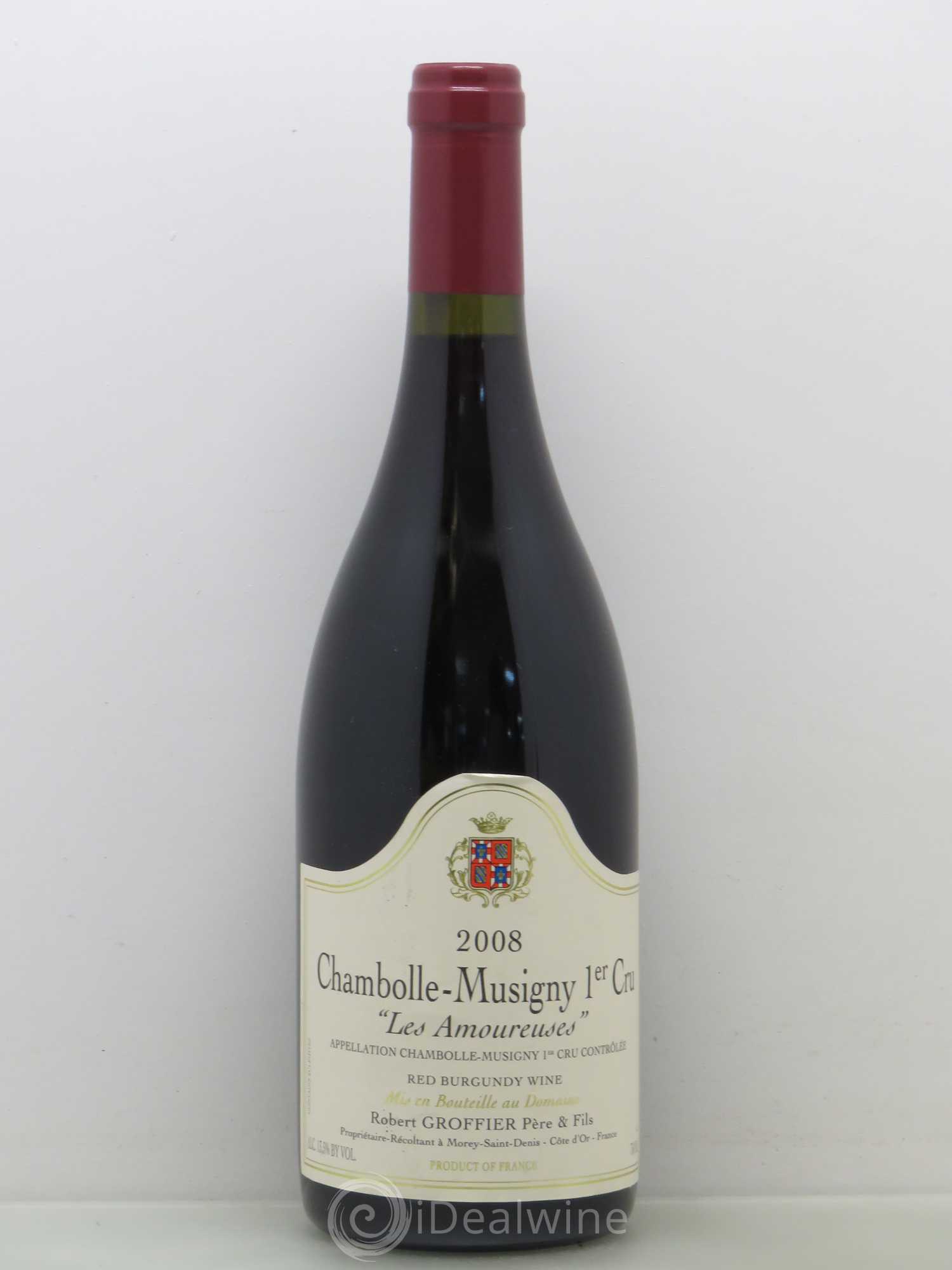 Chambolle-Musigny 1er Cru Les Amoureuses Robert Groffier Père & Fils (Domaine)  (sans prix de réserve) 2008 - Lot de 1 bouteille - 0