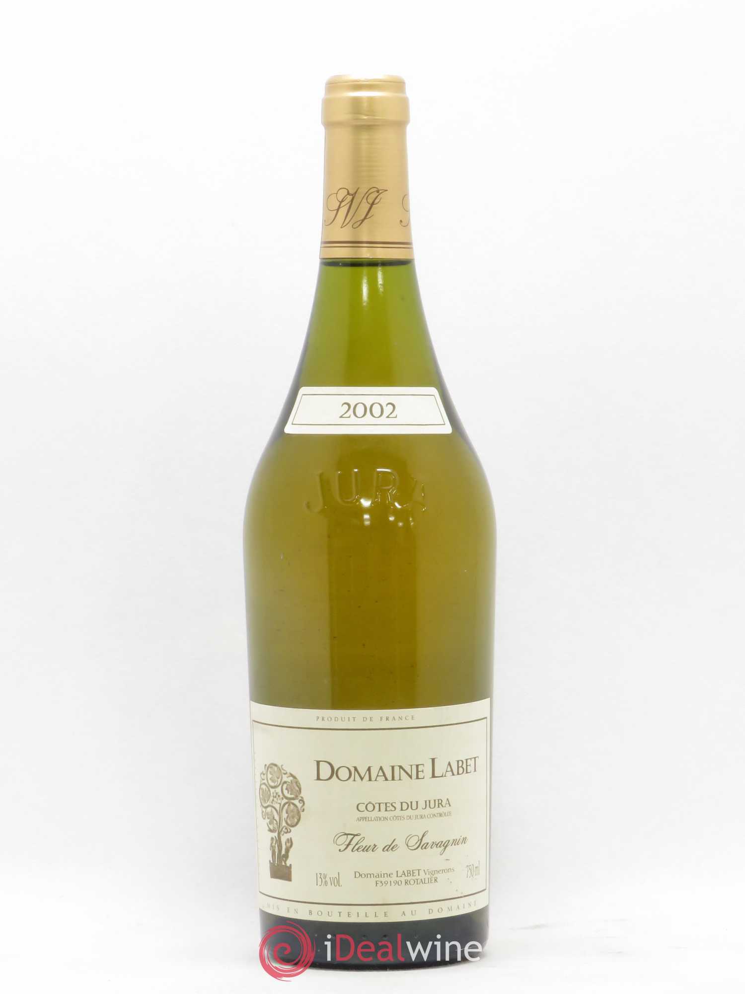 Côtes du Jura Fleur de Savagnin Romain - Julien  - Charline Labet  (sans prix de réserve) 2002 - Lot de 1 bouteille - 0