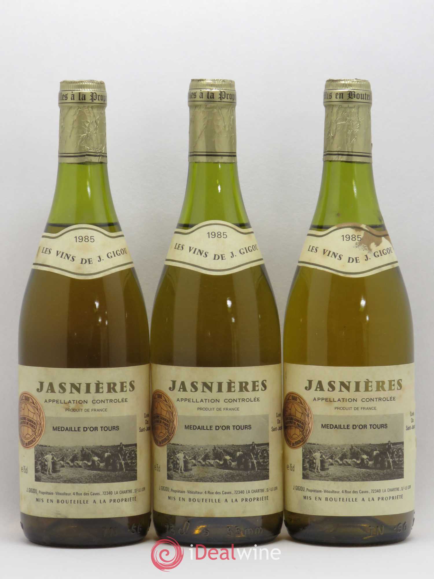 Jasnières Cuvée Clos Saint-Jacques J.Gigou (sans prix de réserve) 1985 - Posten von 6 Flaschen - 1