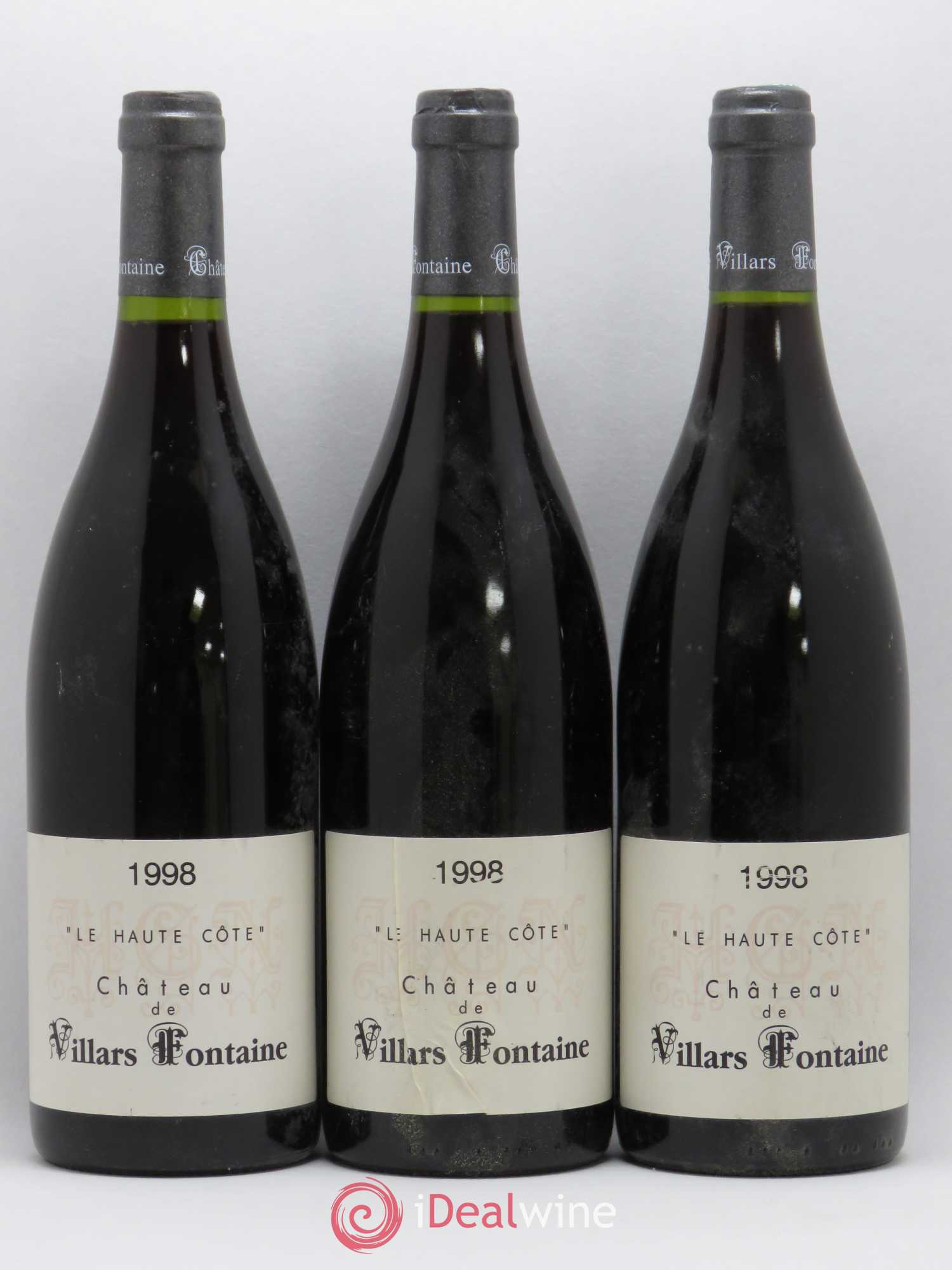 Hautes-Côtes de Nuits Le Haute Côte Château de Villars Fontaine (sans prix de réserve) 1998 - Lot de 3 bouteilles - 0