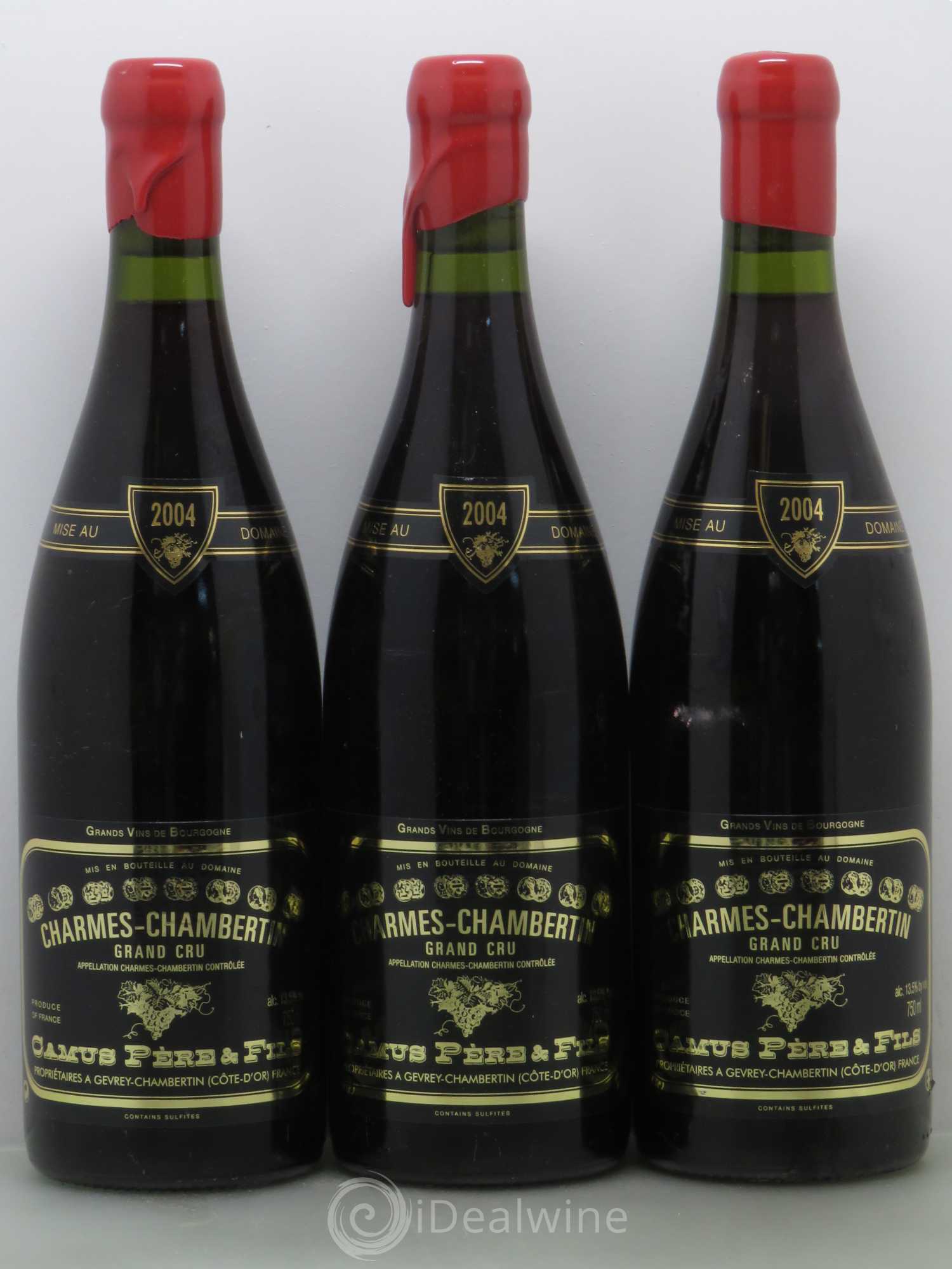 Charmes-Chambertin Grand Cru Camus 2004 - Lot de 6 bouteilles - 1