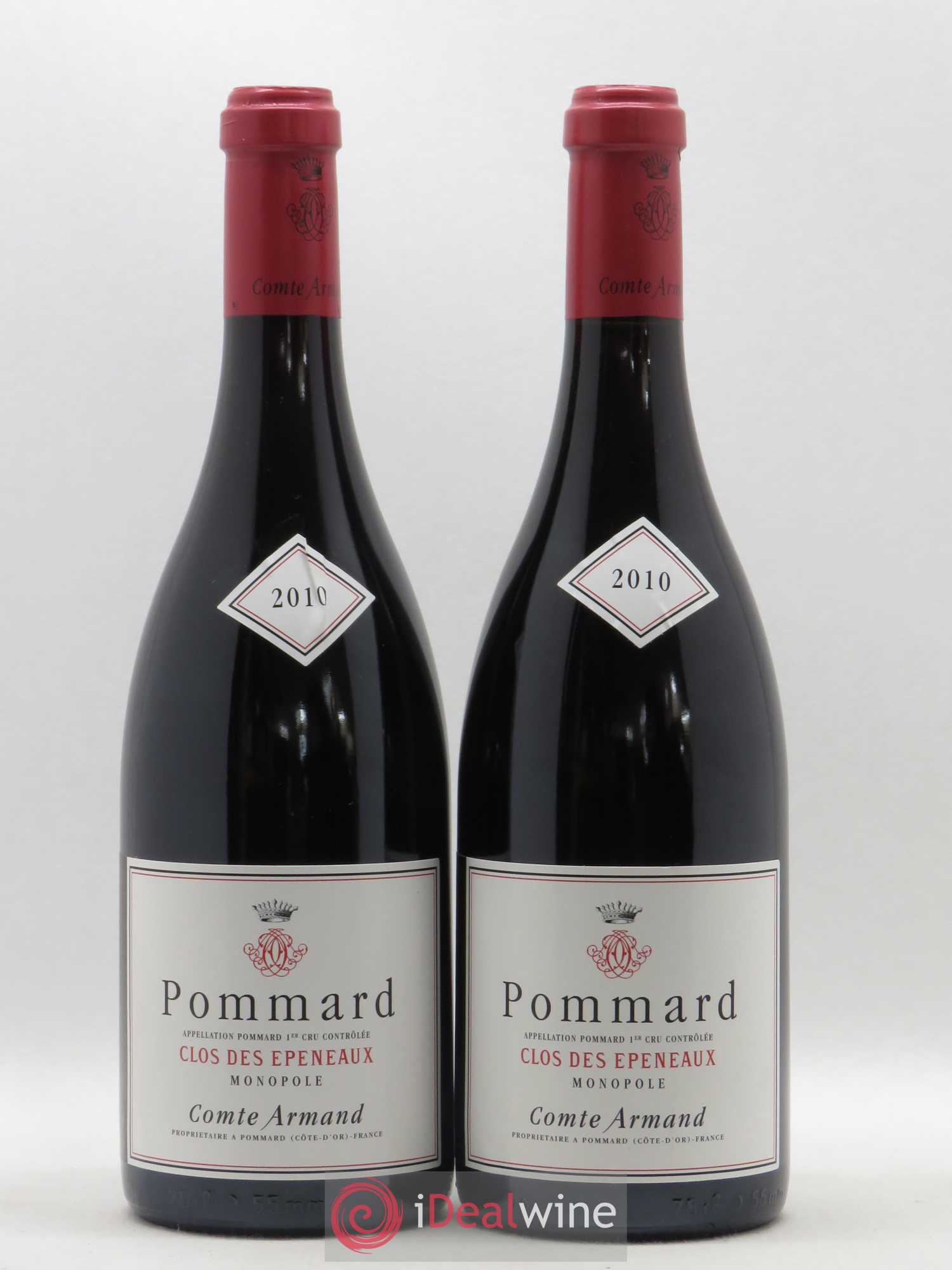 Pommard 1er Cru Clos des Epeneaux Comte Armand 2010 - Lot of 2 bottles - 0