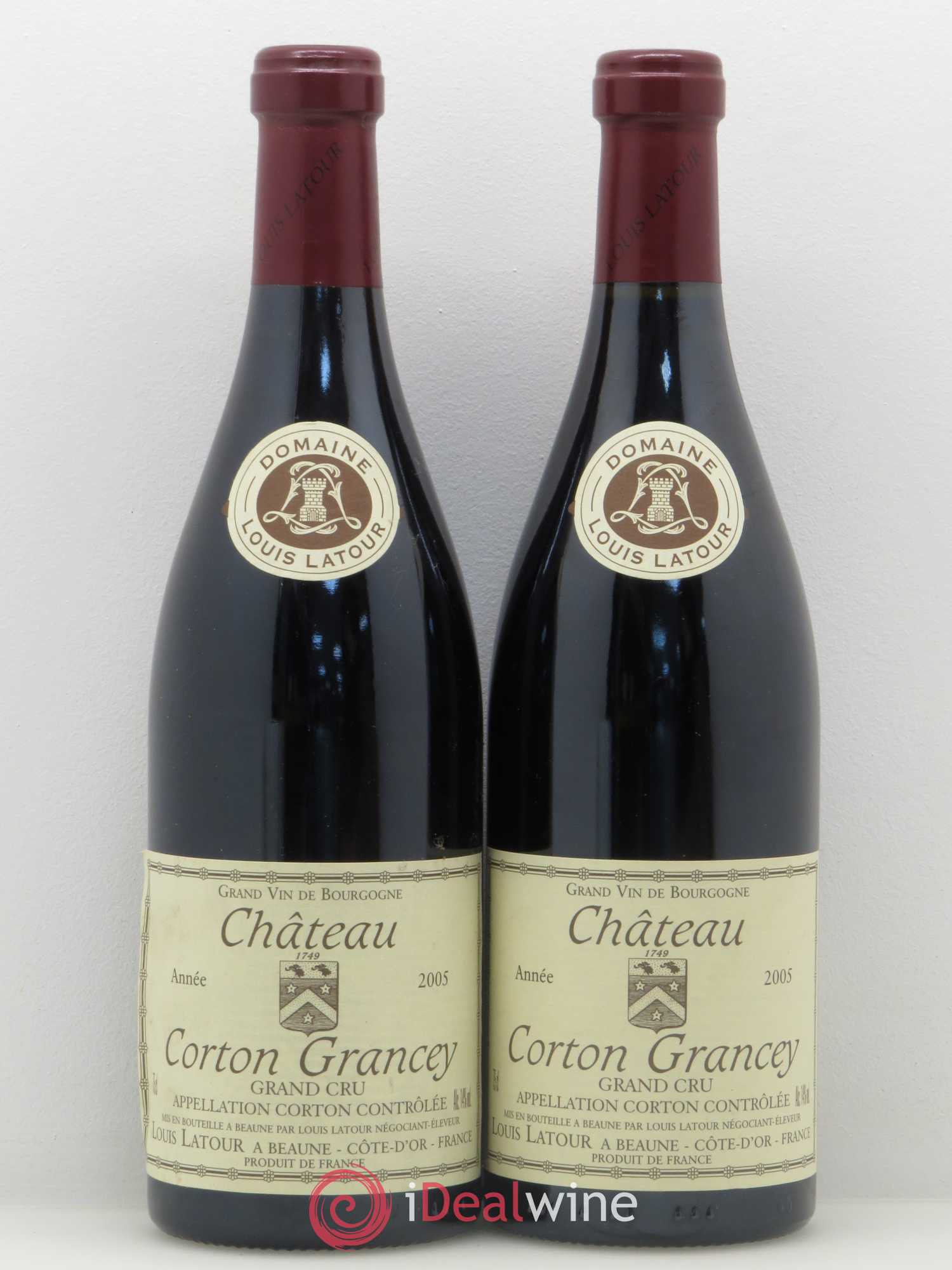 Corton Grand Cru Château Corton Grancey Louis Latour 2005 - Lot de 2 bouteilles - 0