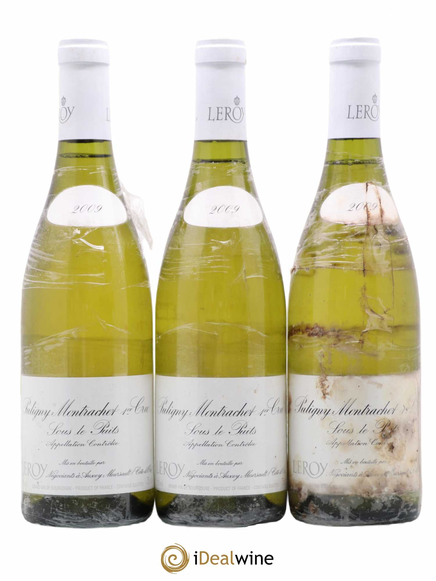 Puligny-Montrachet 1er Cru Sous le Puits Leroy SA  2009 - Lot de 3 bouteilles - 0